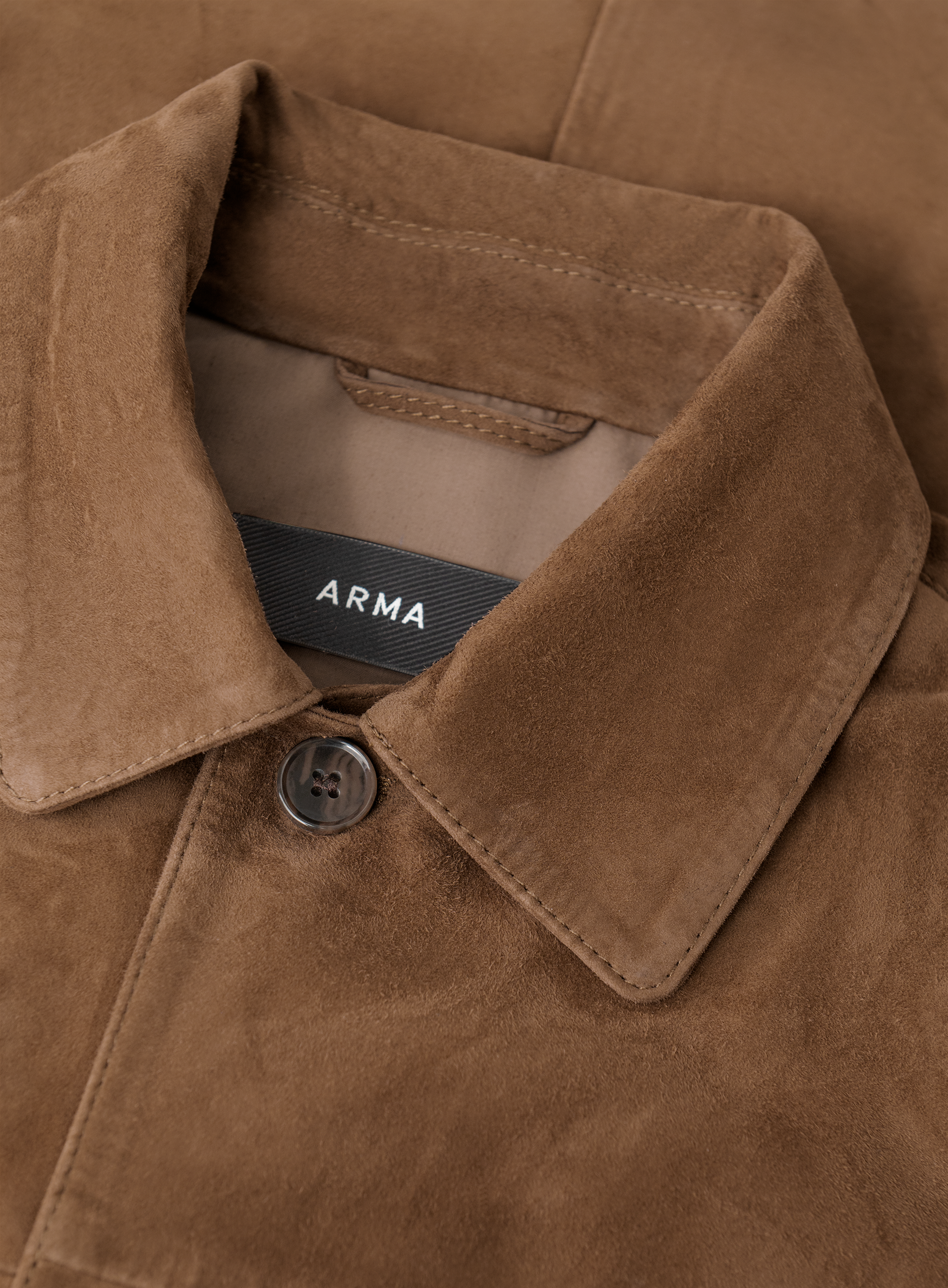 Suède duke overshirt | FULL_WIDTH | Bruin