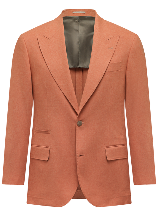 Jasje van wol, katoen en zijde | Oranje