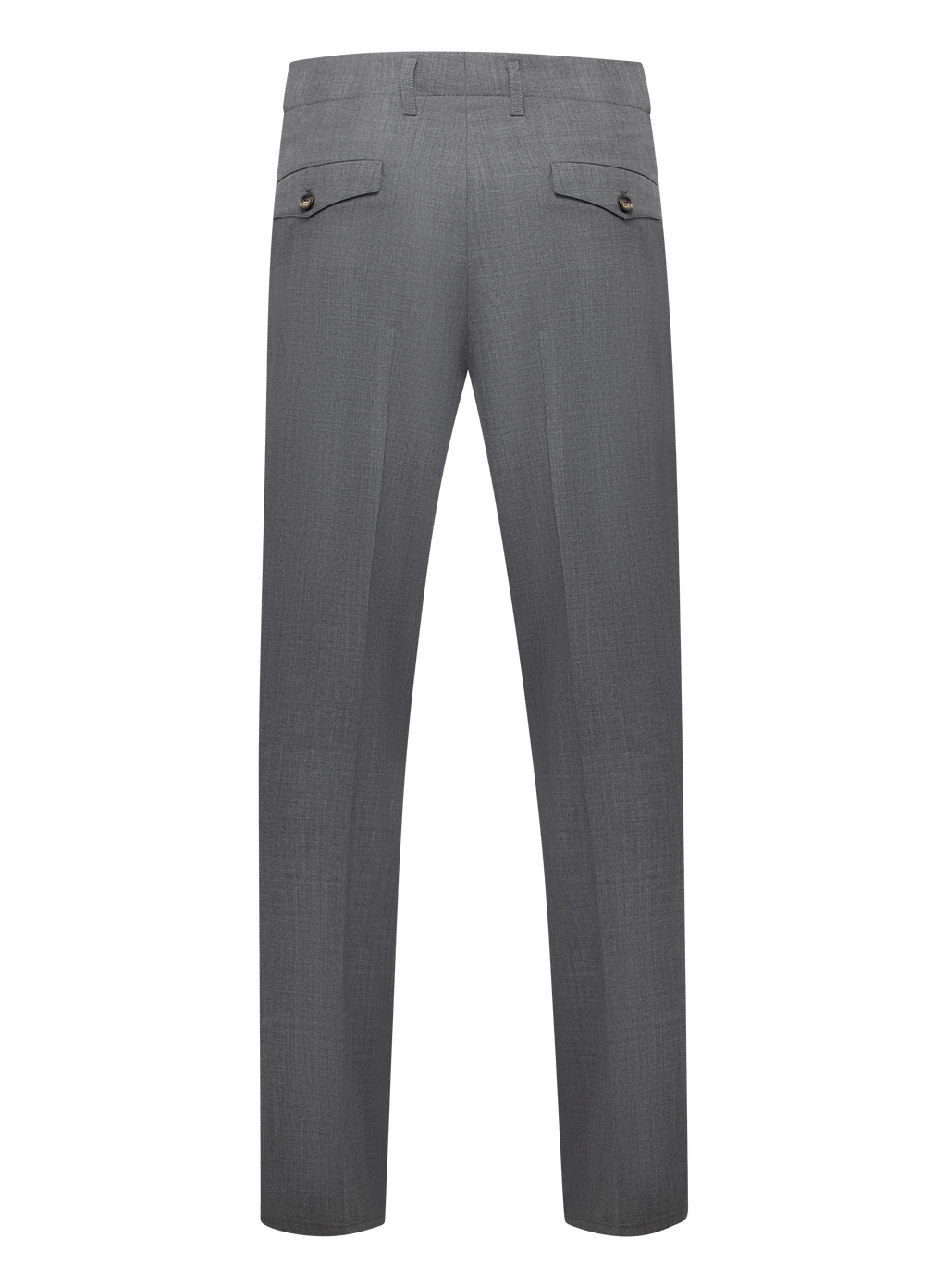 Bandplooi pantalon van scheerwol | Antraciet