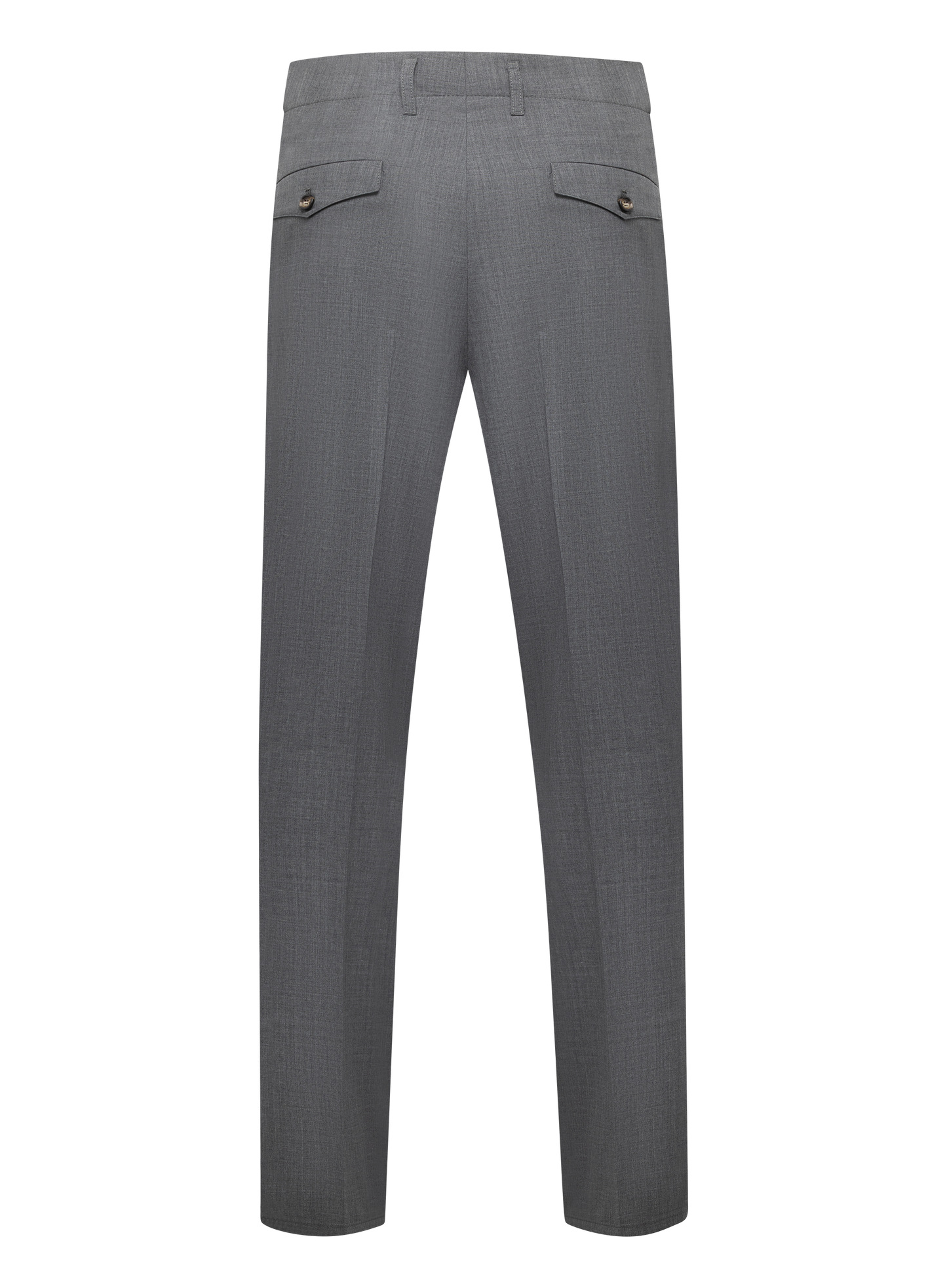 Bandplooi pantalon van scheerwol | Antraciet