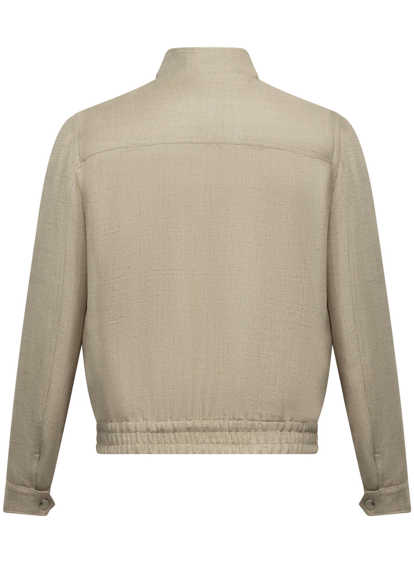 Zijden, linnen en wollen jas | FULL_WIDTH | Beige