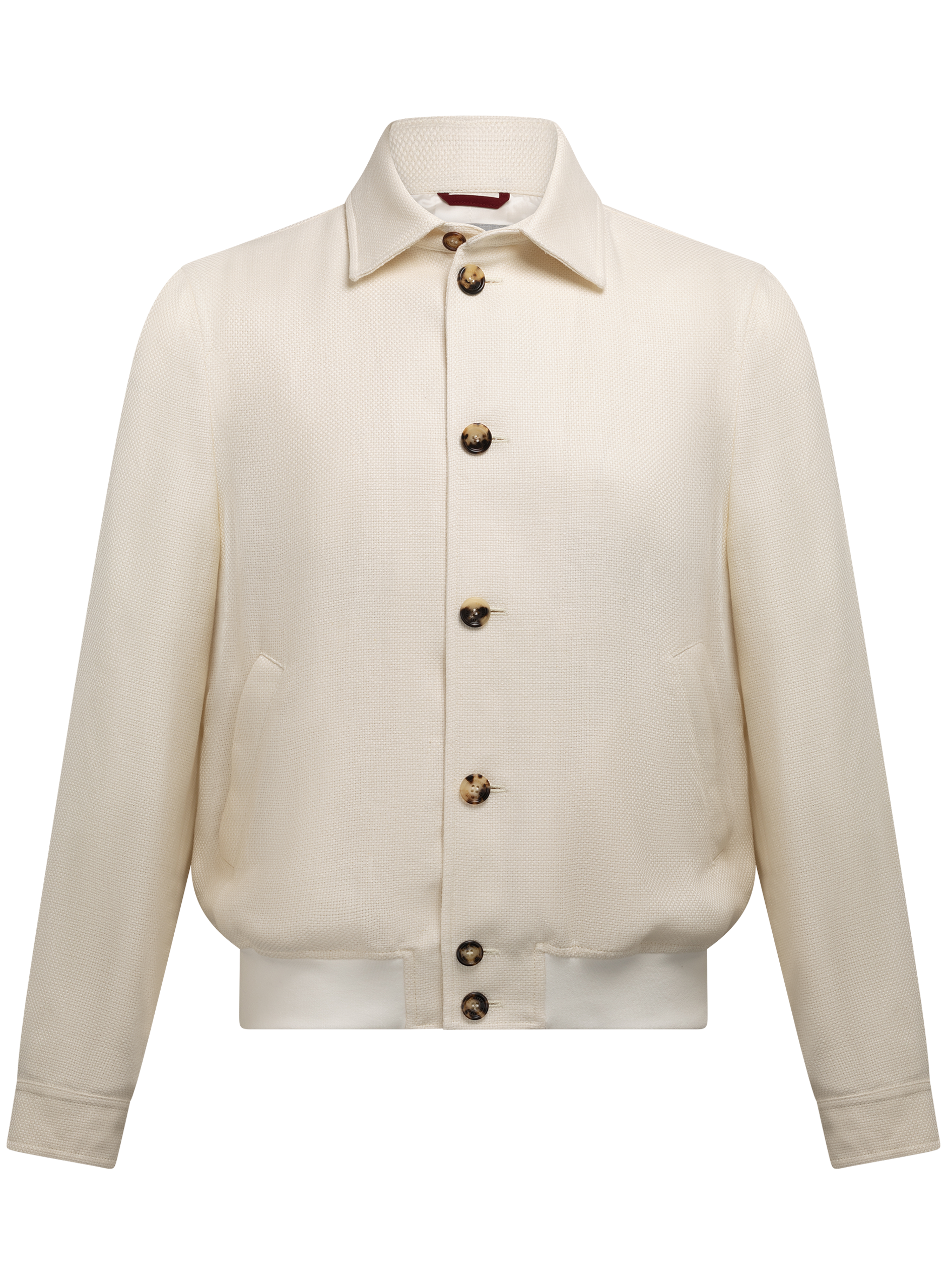 Bomberjack van zijde, linnen en wol | ROOM-WIT