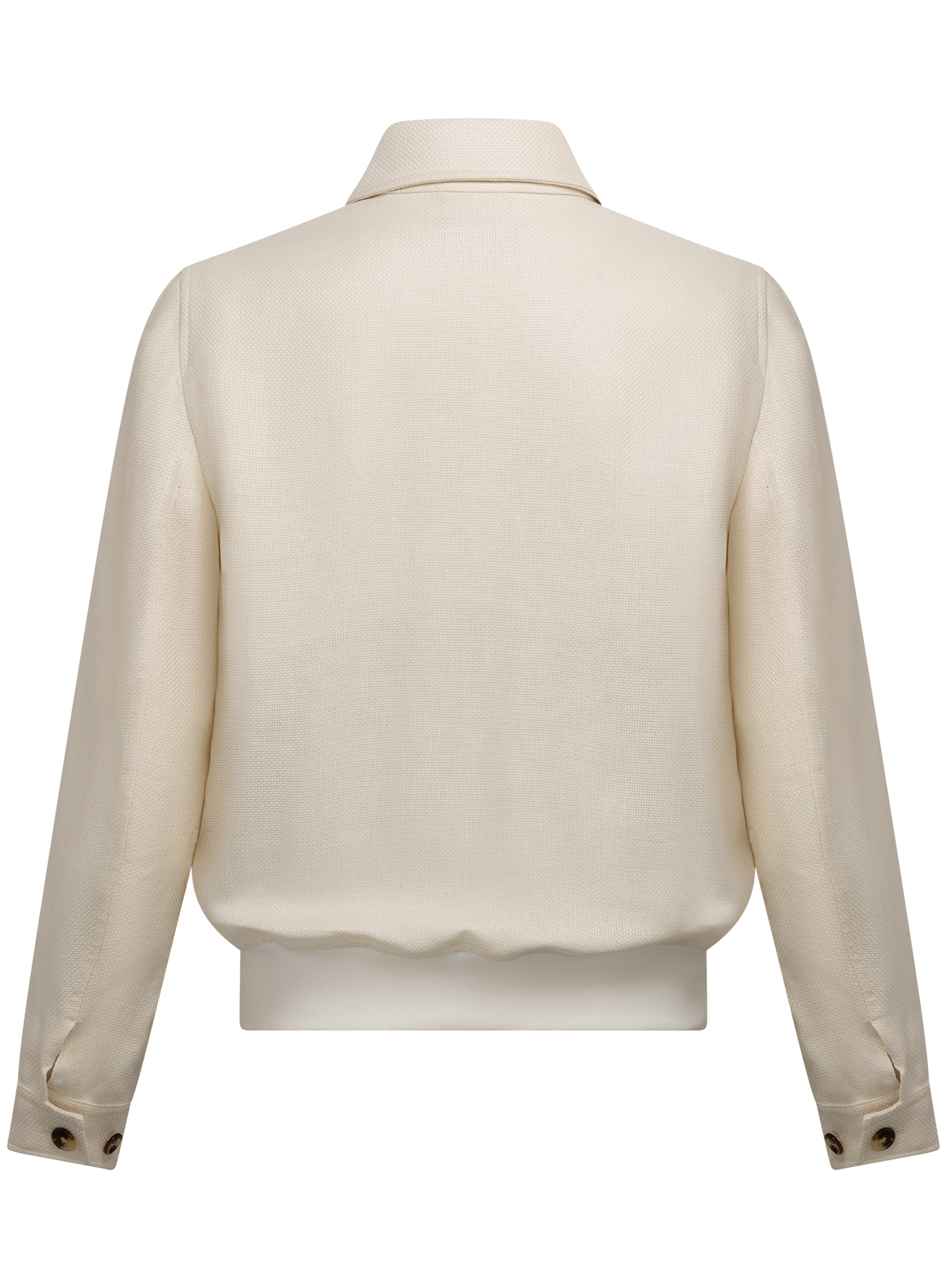 Bomberjack van zijde, linnen en wol | ROOM-WIT