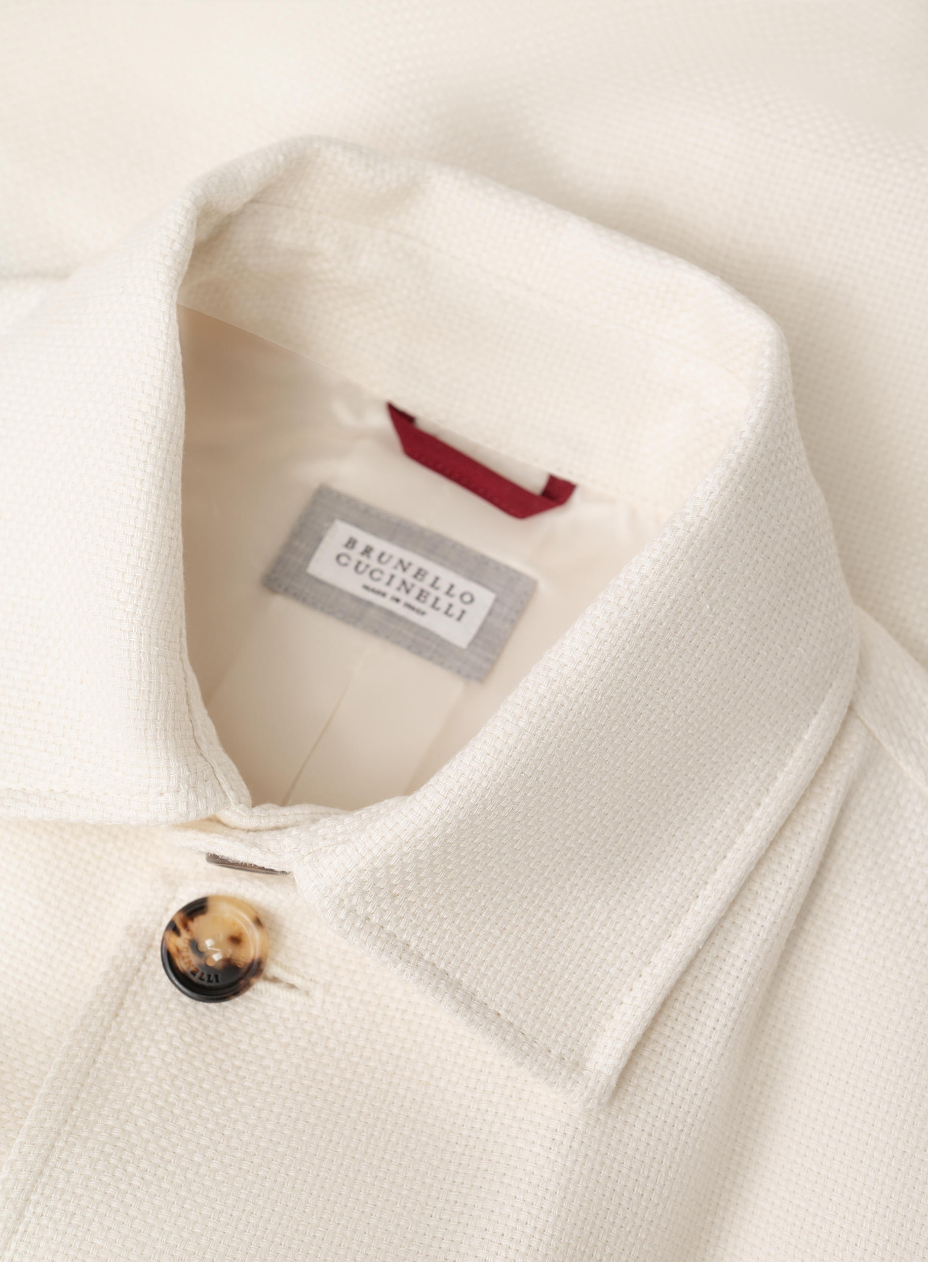 Bomberjack van zijde, linnen en wol | ROOM-WIT