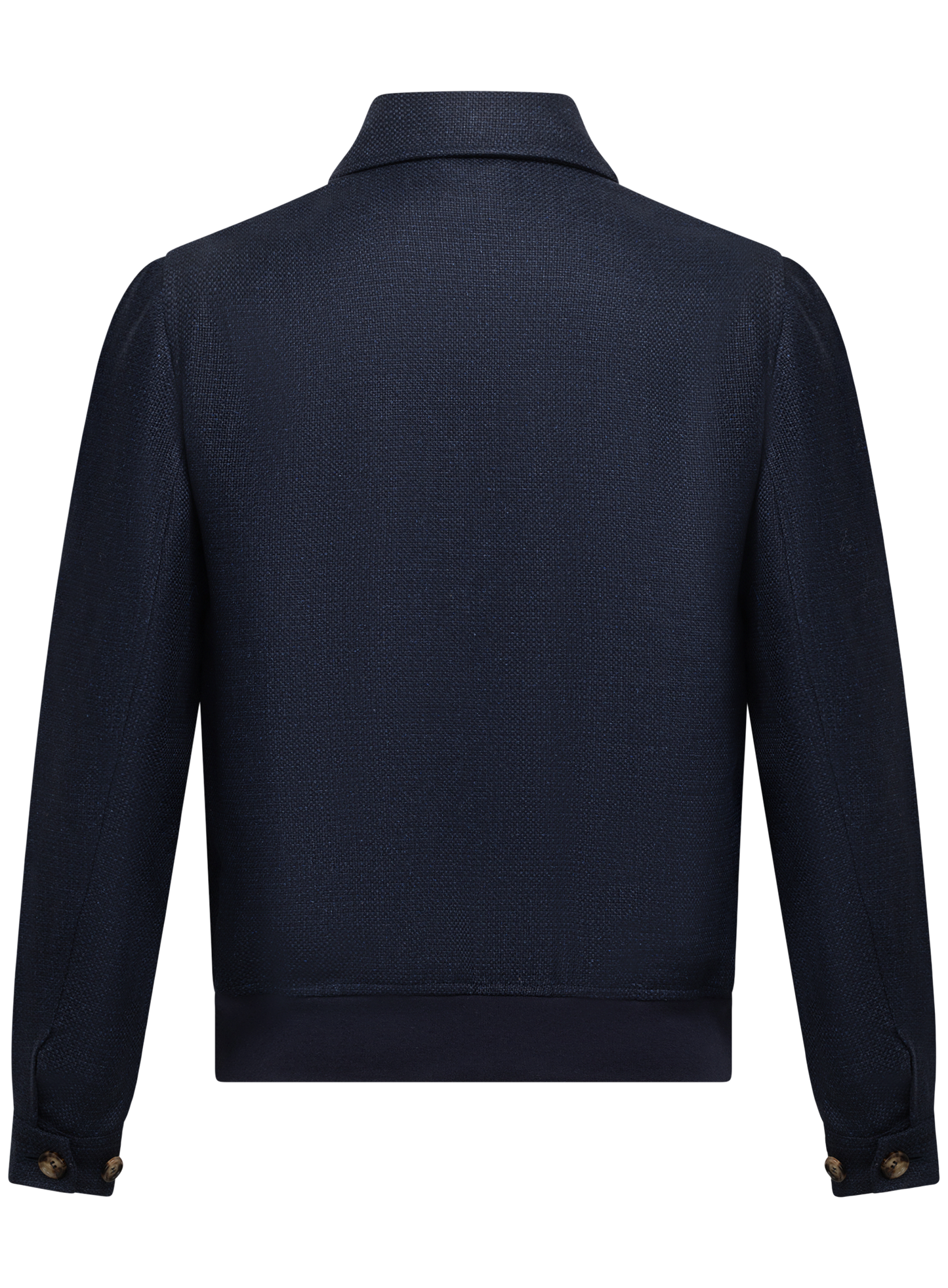 Bomberjack van zijde, linnen en wol | BLUE NAVY