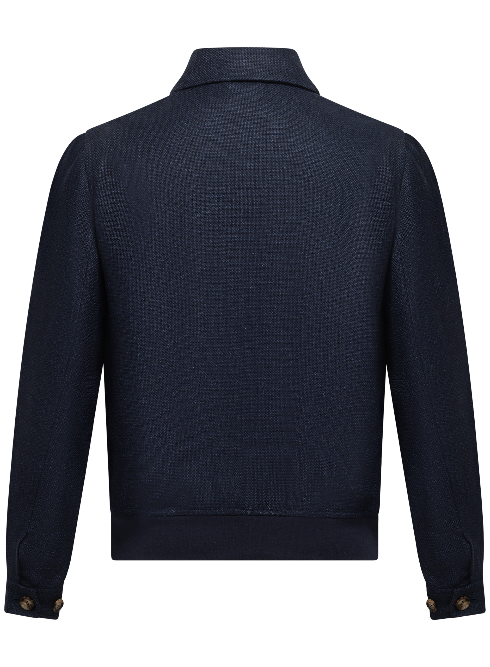 Bomberjack van zijde, linnen en wol | BLUE NAVY