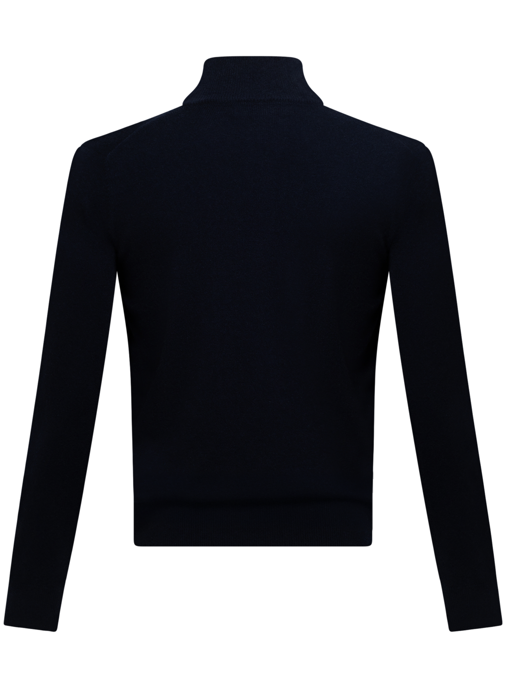 Cashmere half-zip ritsvest | BLUE NAVY