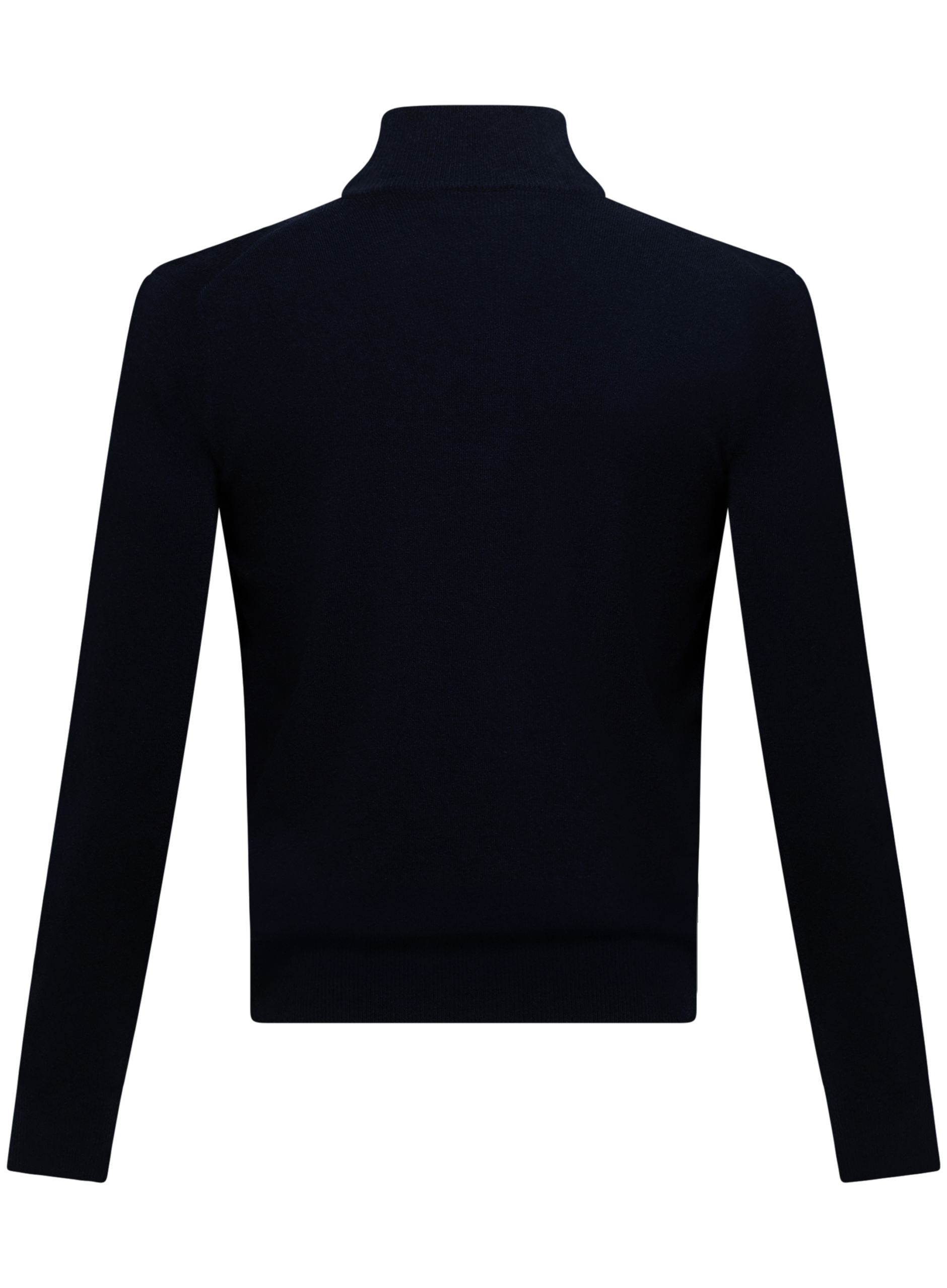 Cashmere half-zip ritsvest | BLUE NAVY