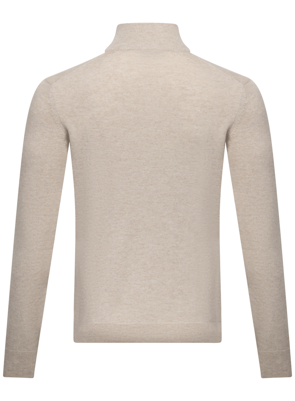 Cashmere half-zip ritsvest | Beige