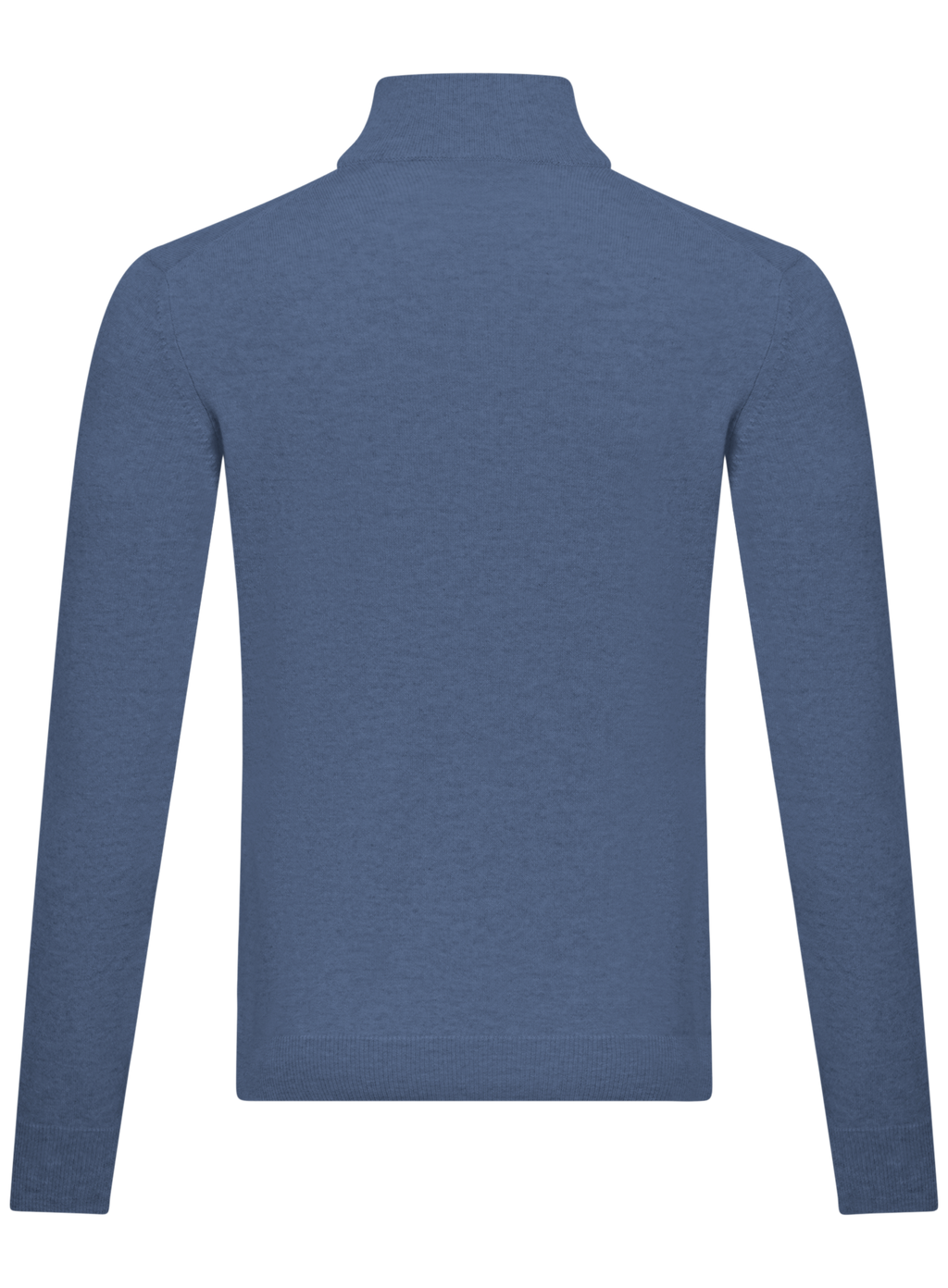 Half-zip trui van cashmere en zijde | L.Blauw