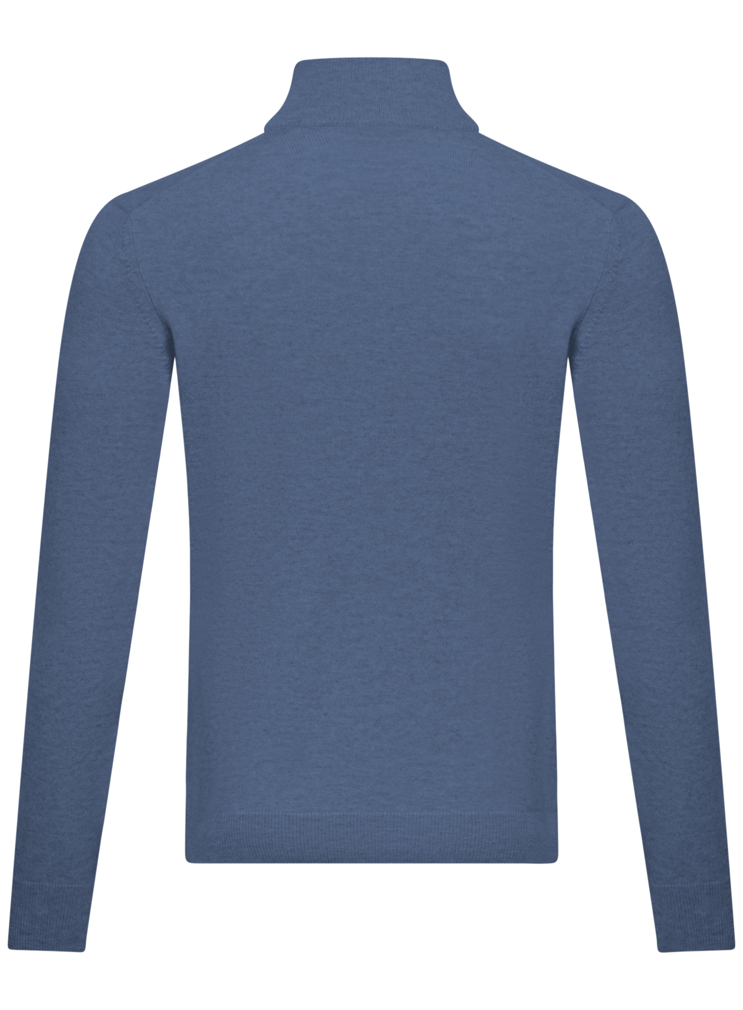 Half-zip trui van cashmere en zijde | L.Blauw