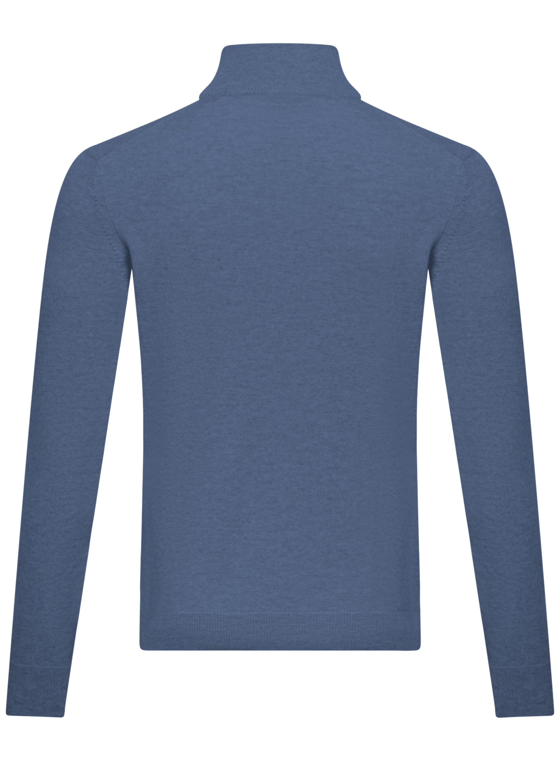 Half-zip trui van cashmere en zijde | L.Blauw