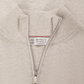 Cashmere half-zip ritsvest | FULL_WIDTH | Beige