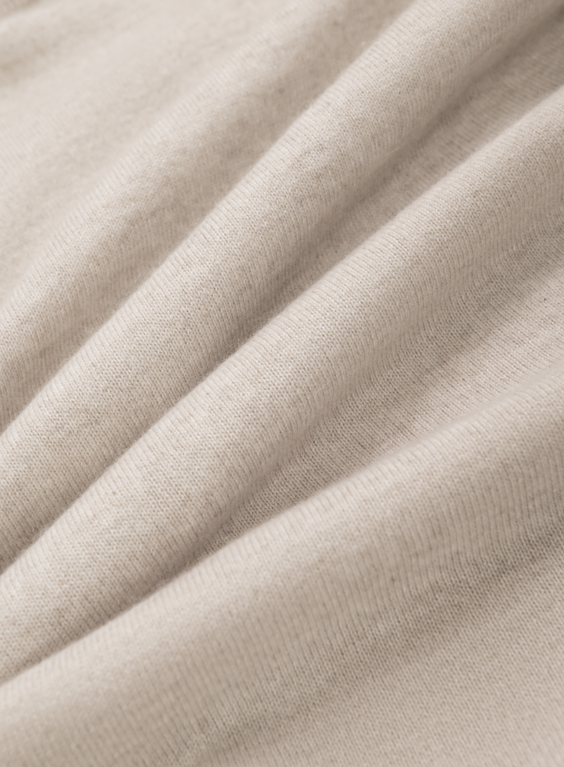 Cashmere half-zip ritsvest | FULL_WIDTH | Beige