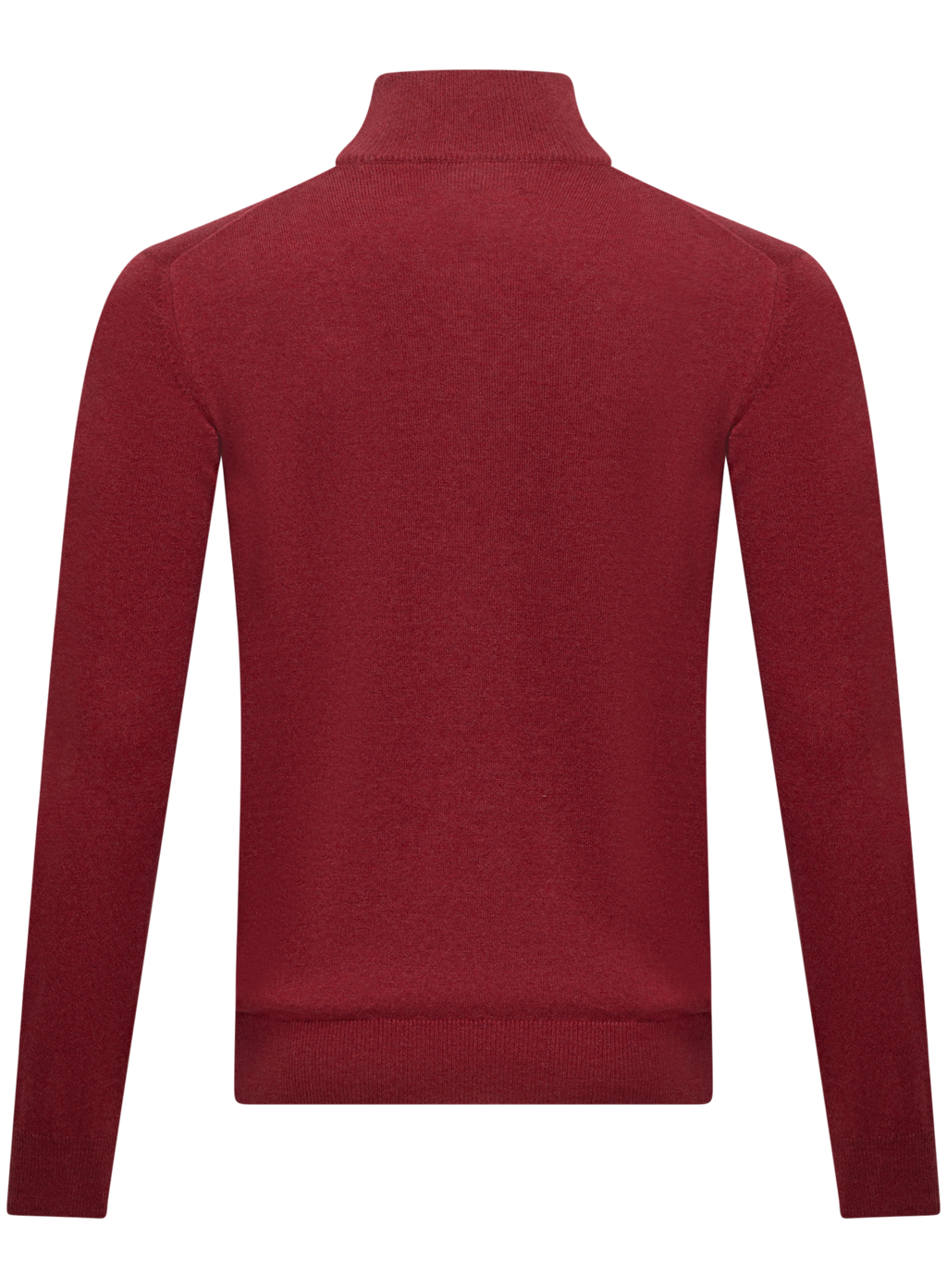 Cashmere half-zip ritsvest | Rood