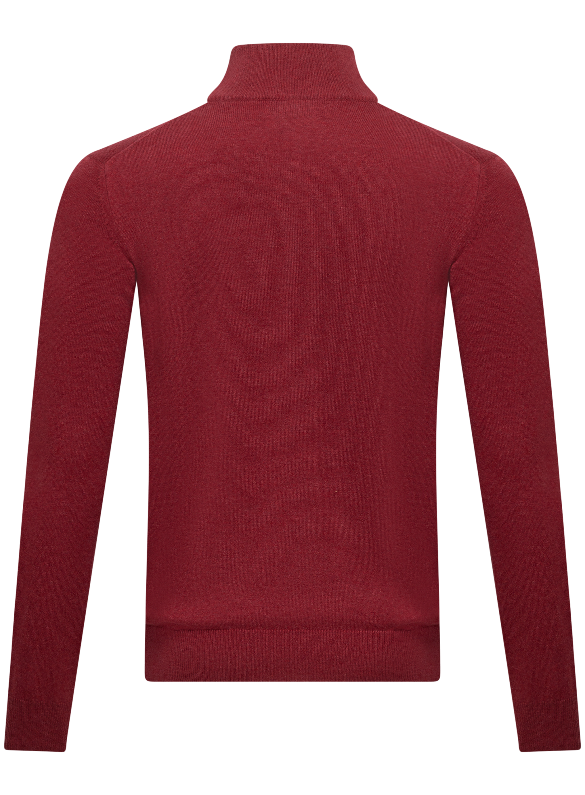 Cashmere half-zip ritsvest | Rood
