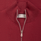 Cashmere half-zip ritsvest | FULL_WIDTH | Rood
