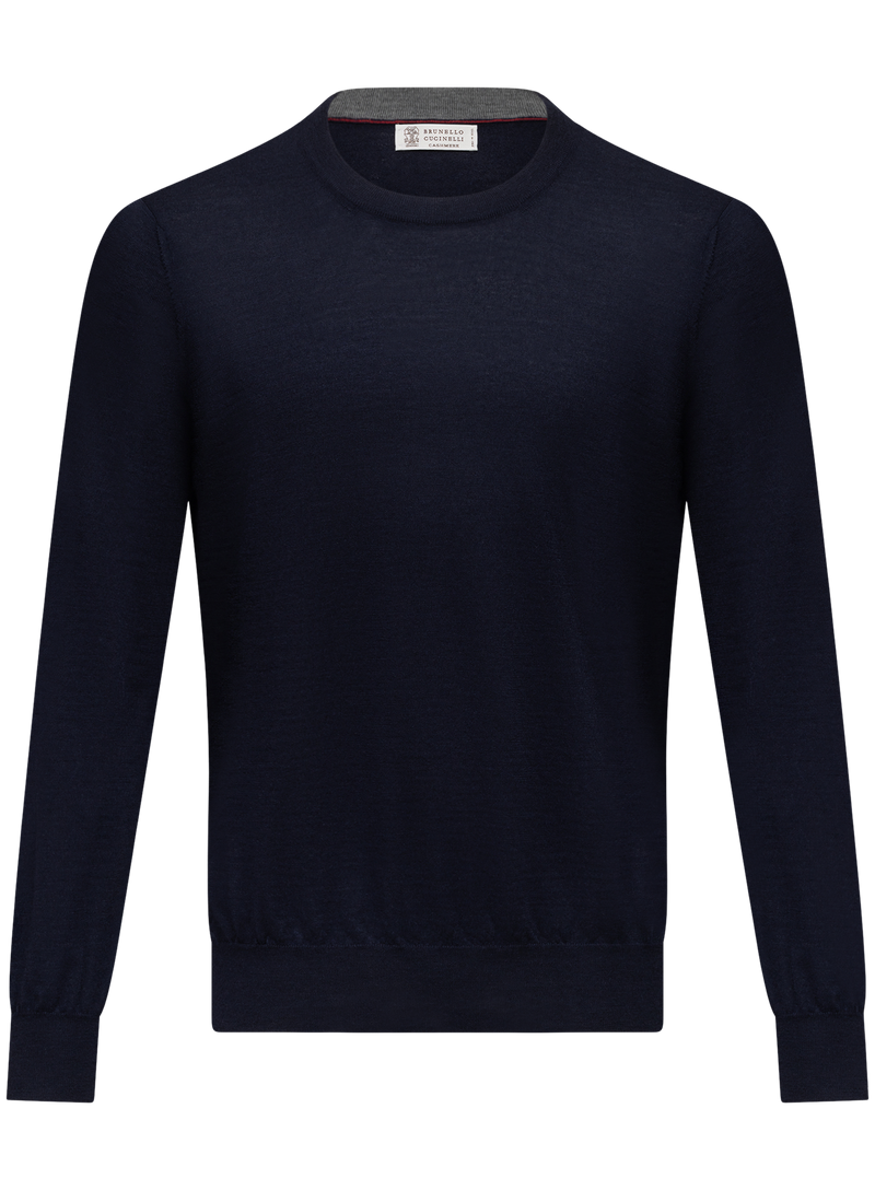 Crewneck van wol en cashmere