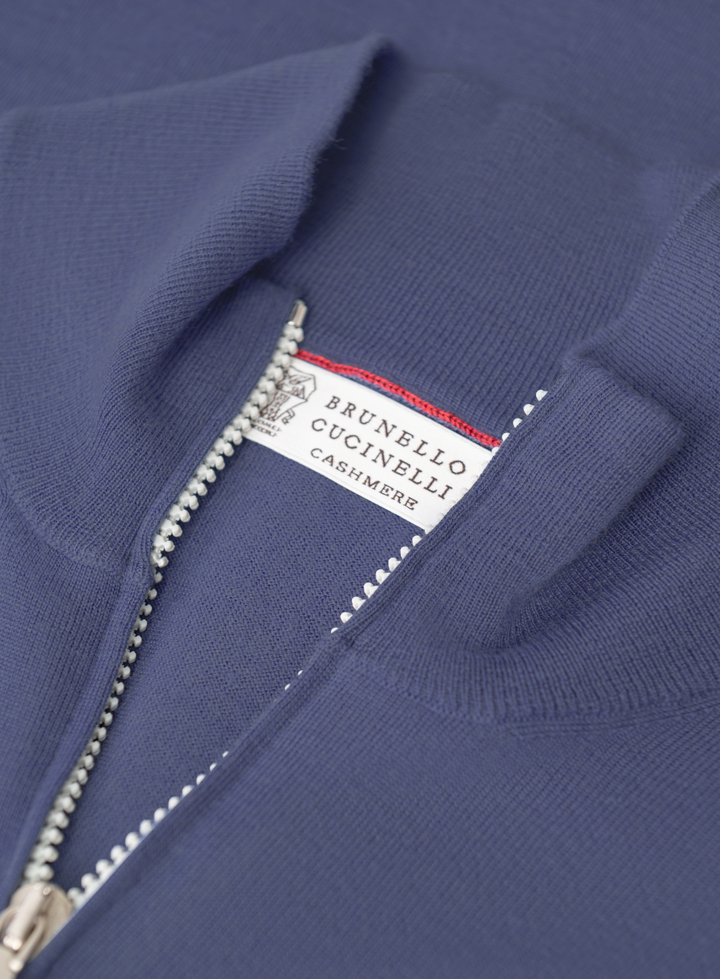 Ritsvest van cashmere en wol | Blue Denim