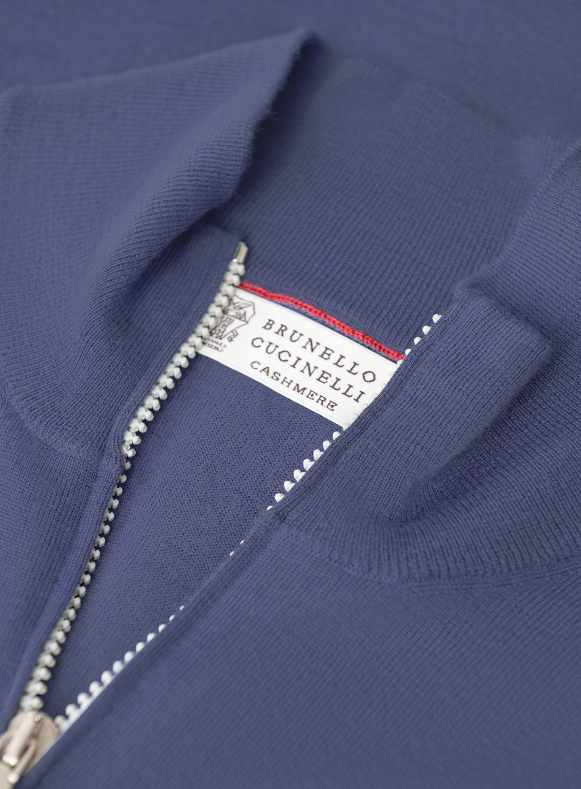 Ritsvest van cashmere en wol | Blue Denim