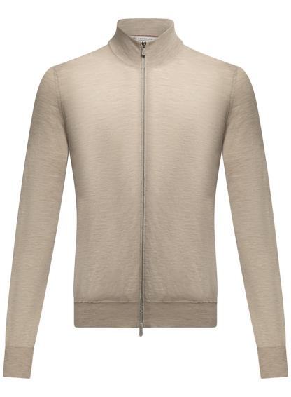 Ritsvest van cashmere en wol | Beige
