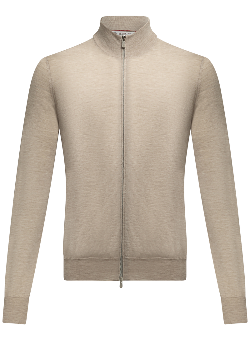 Ritsvest van cashmere en wol
