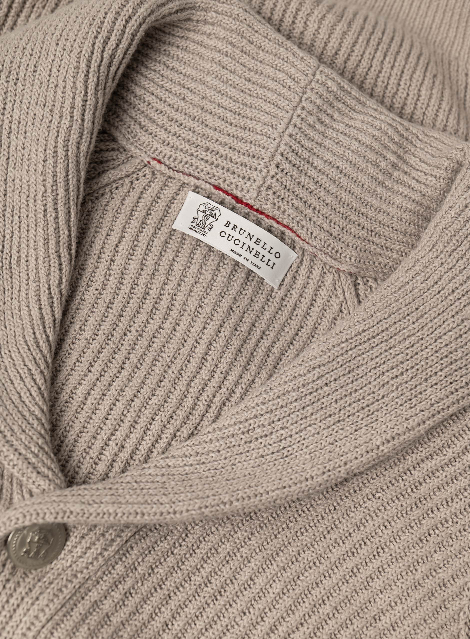 Katoenen cardigan | FULL_WIDTH | TAUPE BRUIN
