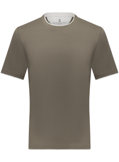 T-shirt van katoen | Groen