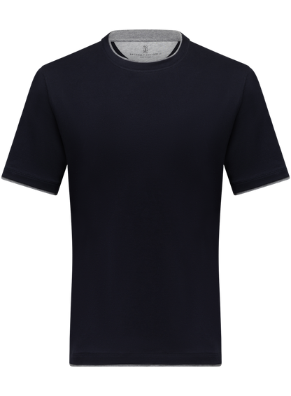Katoenen t-shirt | FULL_WIDTH | BLUE NAVY