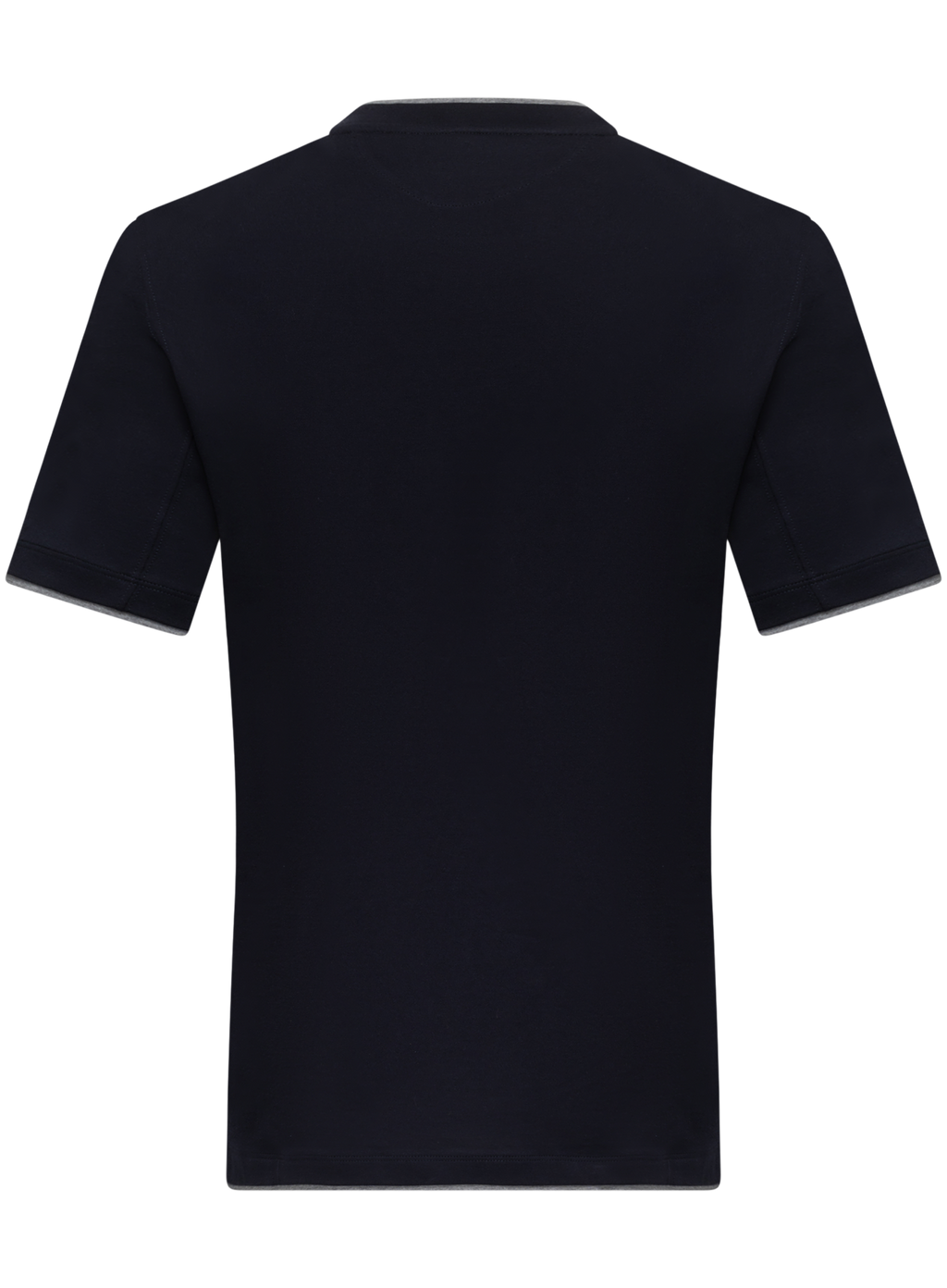 T-shirt van katoen met layered-look details | FULL_WIDTH | BLUE NAVY