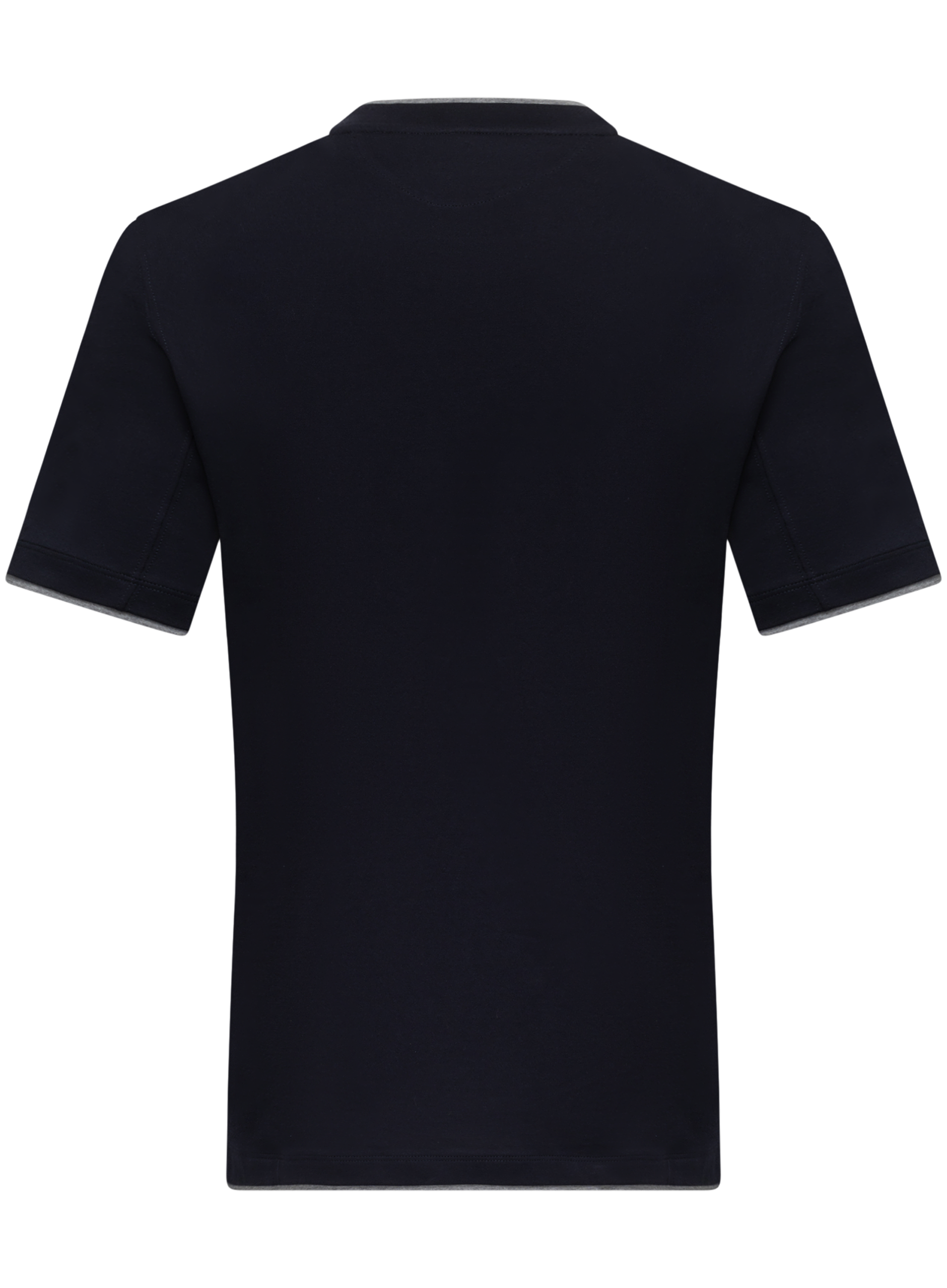 T-shirt van katoen met layered-look details | FULL_WIDTH | BLUE NAVY