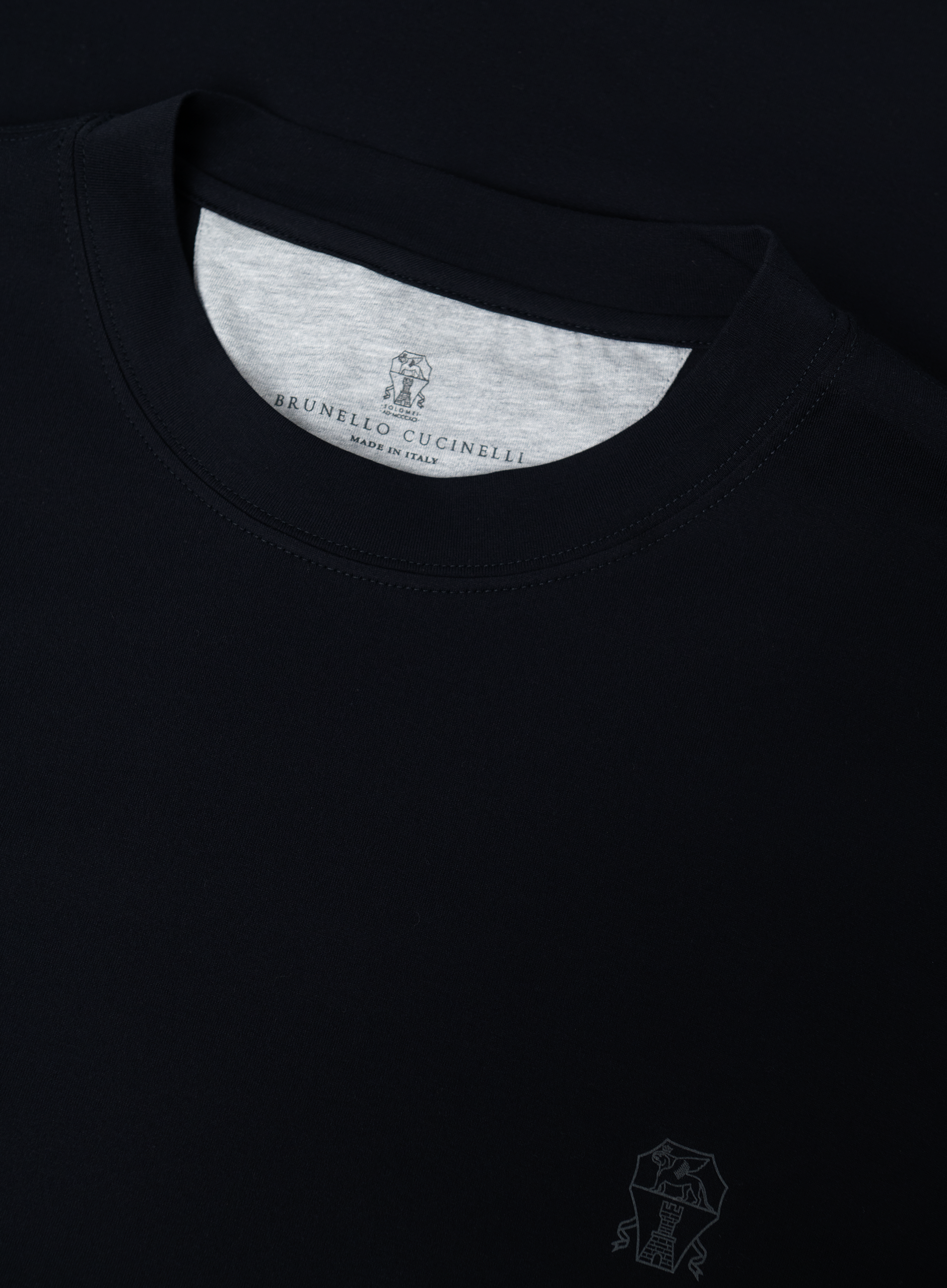 T-shirt van katoen | FULL_WIDTH | BLUE NAVY