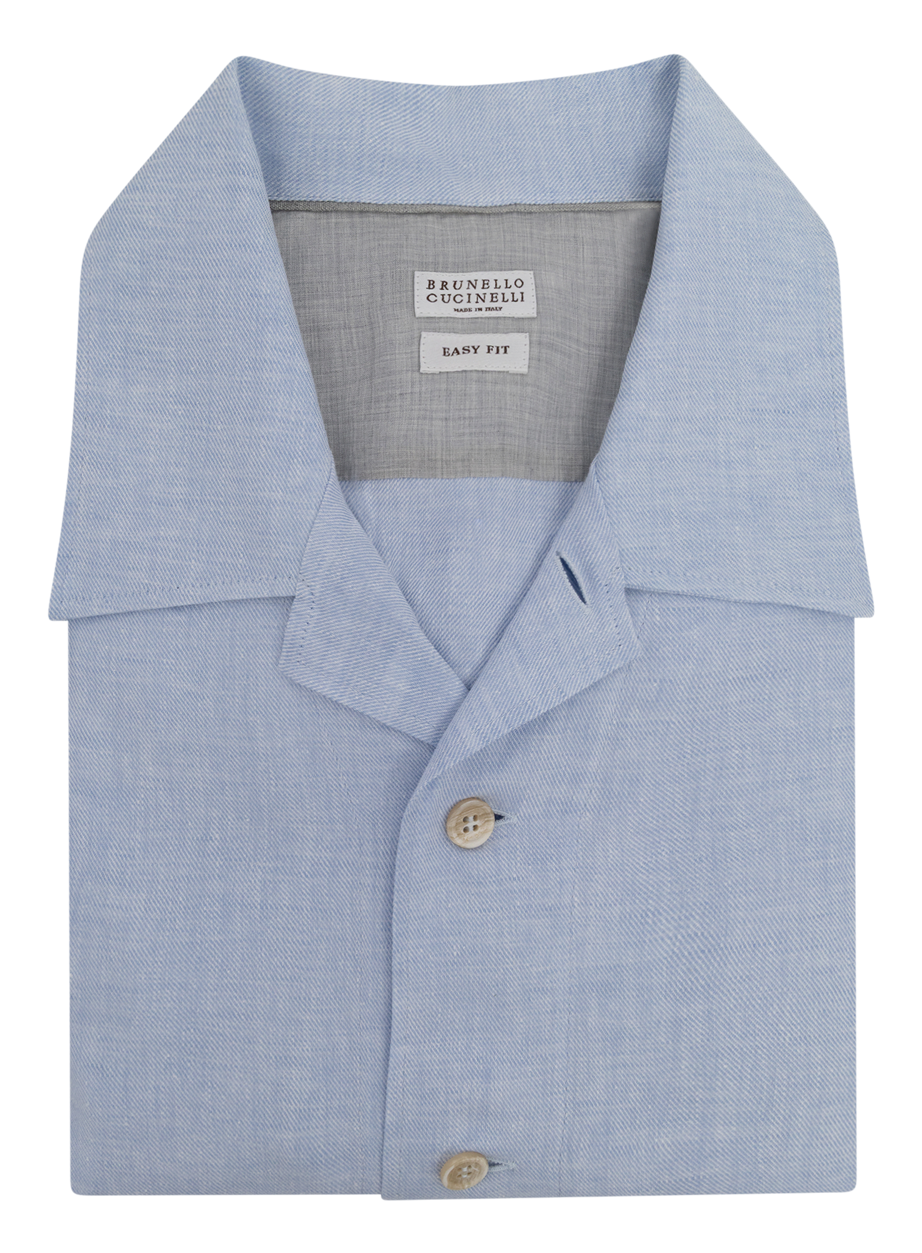 Hennep-linnen-katoen shirt | FULL_WIDTH | L.Blauw