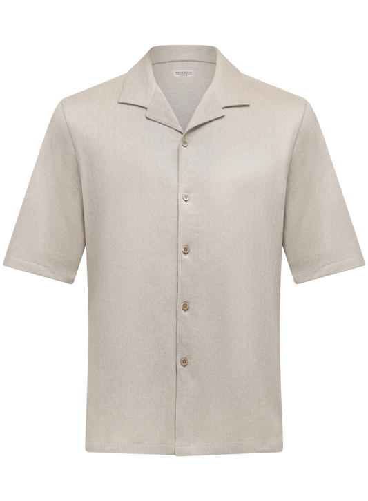 Shirt van linnen en katoen | L.BEIGE
