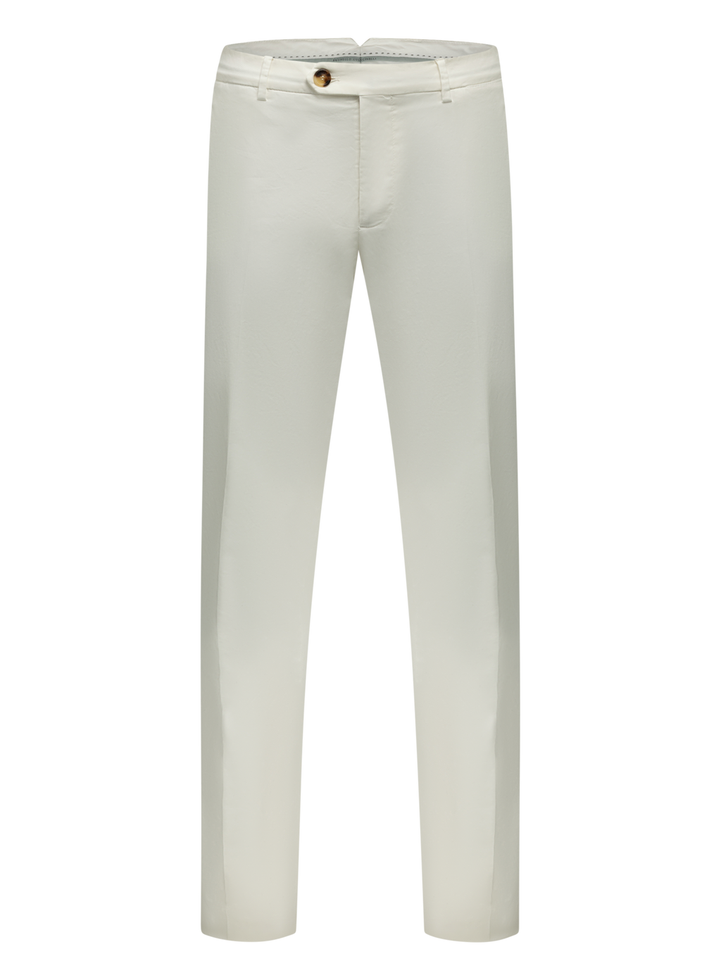 Comfort gabardine broek van katoen | Wit