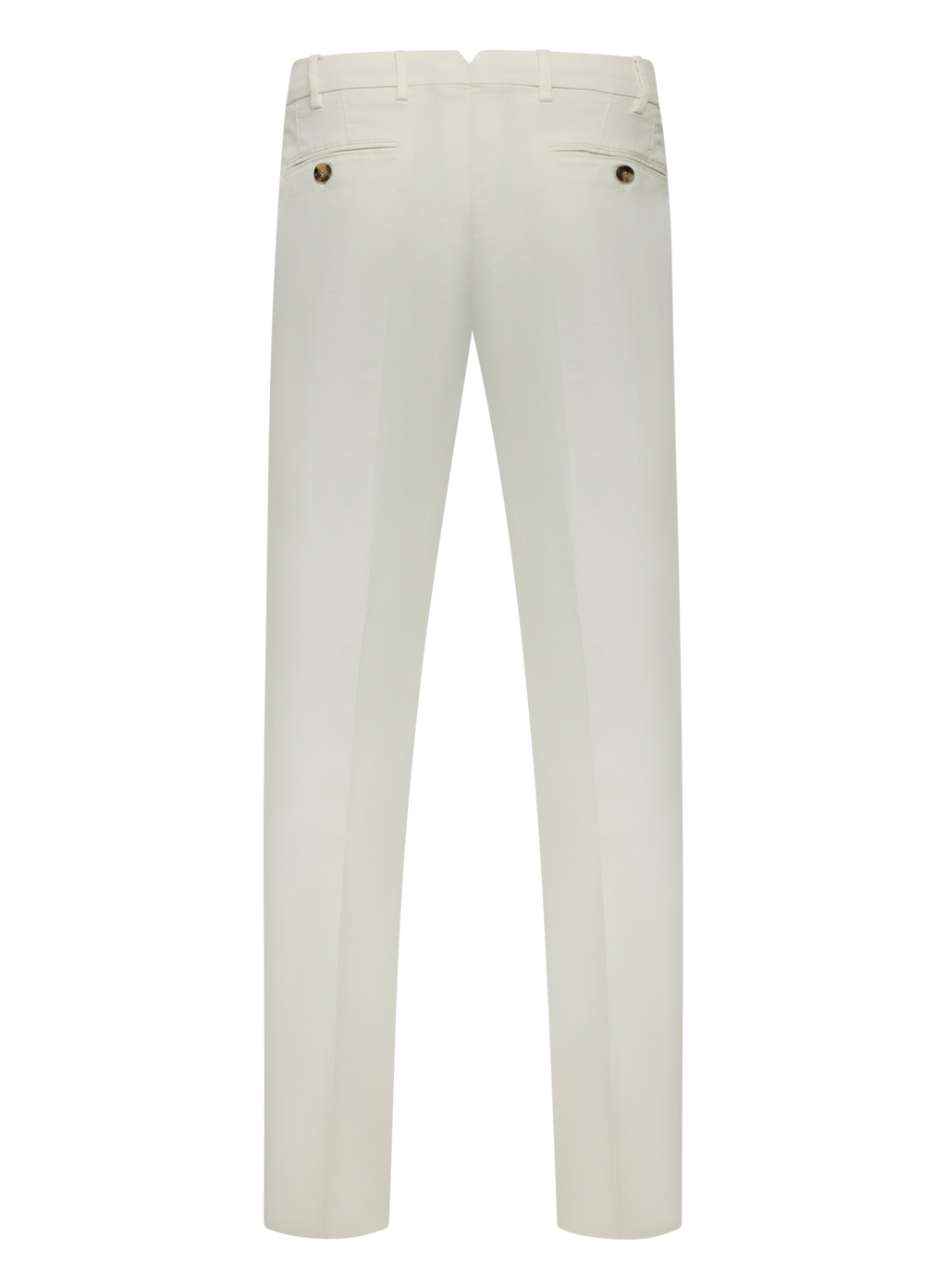 Comfort gabardine broek van katoen | Wit