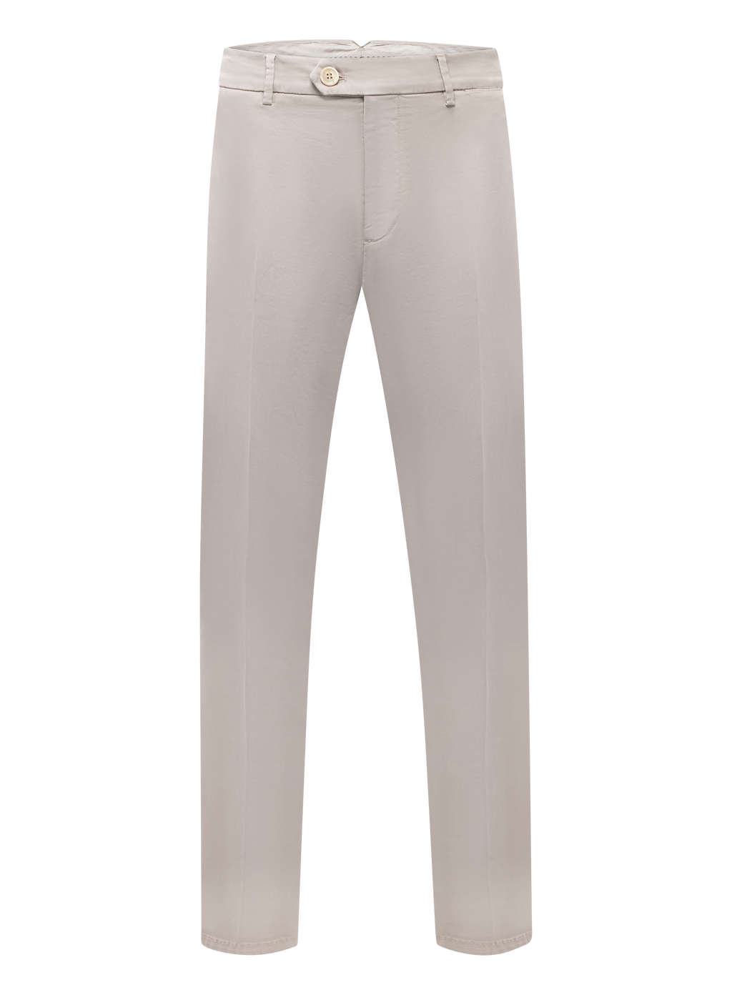 Comfort gabardine broek van katoen | TAUPE