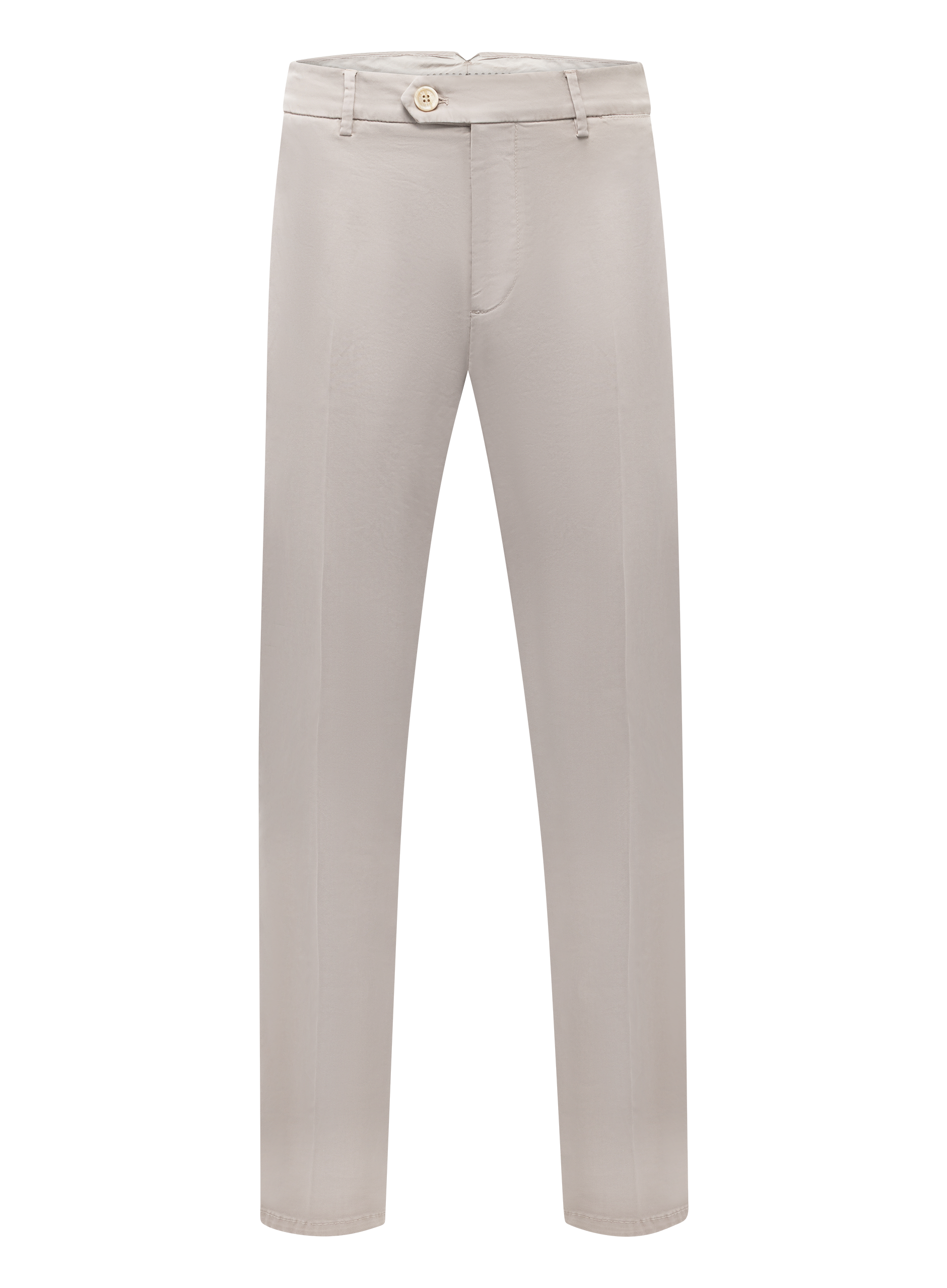 Comfort gabardine broek van katoen | TAUPE