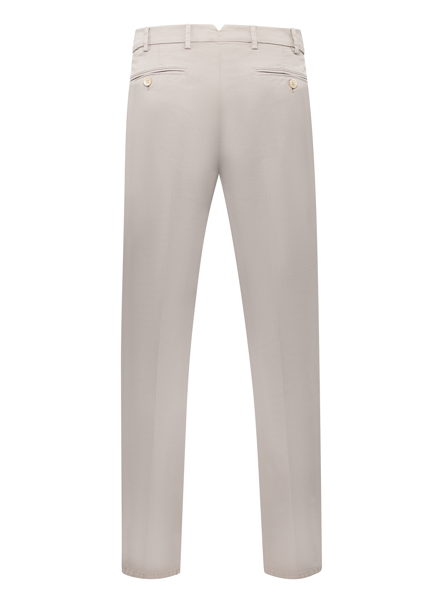 Comfort gabardine broek van katoen | TAUPE