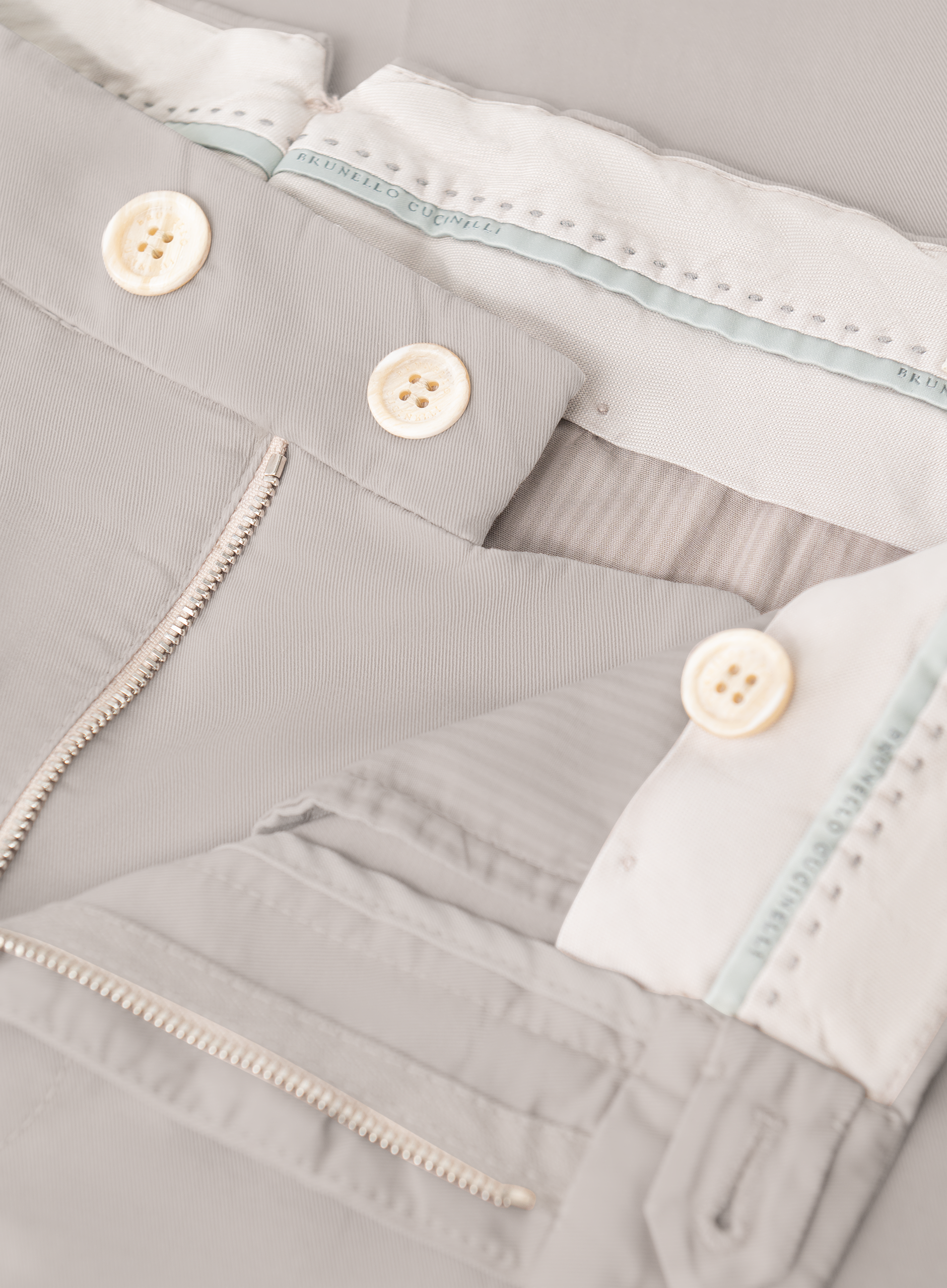 Comfort gabardine broek van katoen | FULL_WIDTH | TAUPE