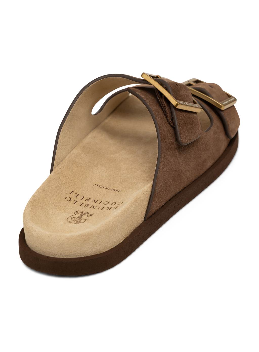 Suède sandalen | Bruin