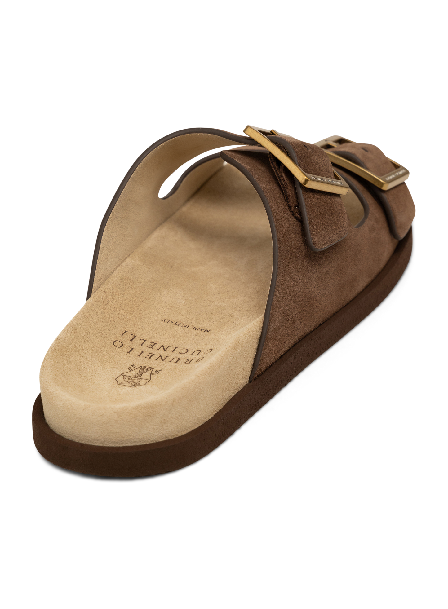 Suède sandalen | Bruin