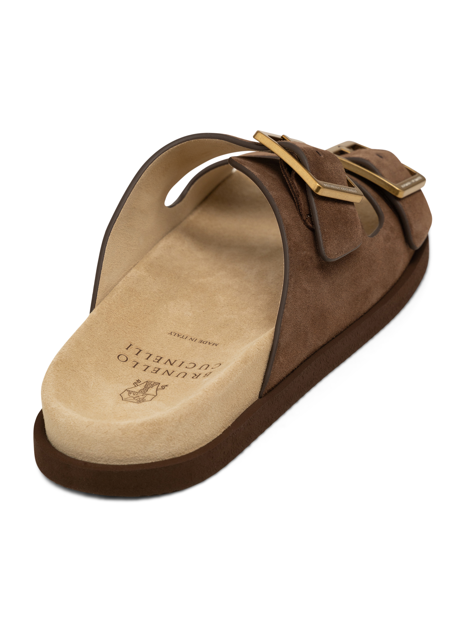 Suède sandalen | Bruin