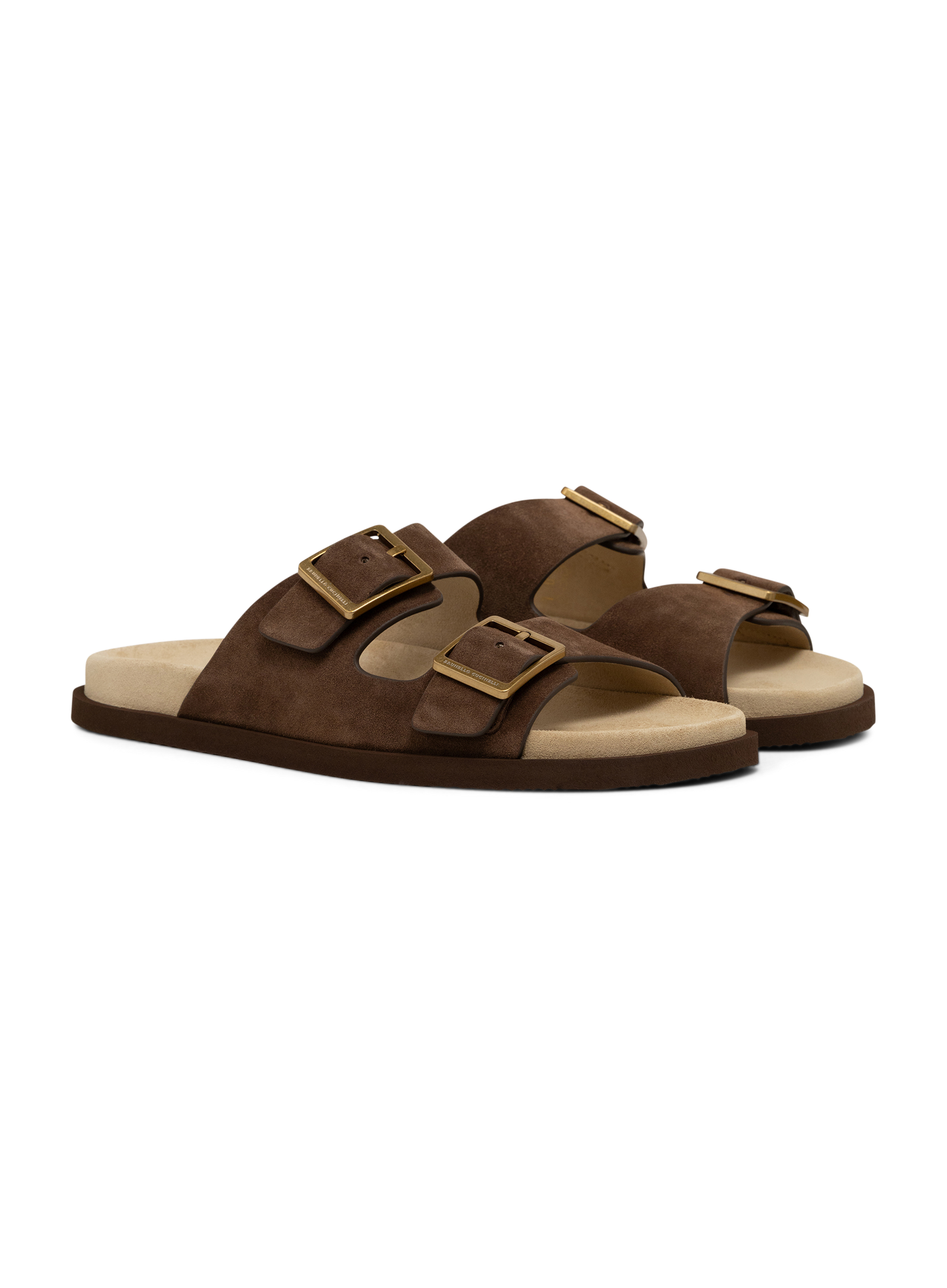 Suède sandalen | Bruin