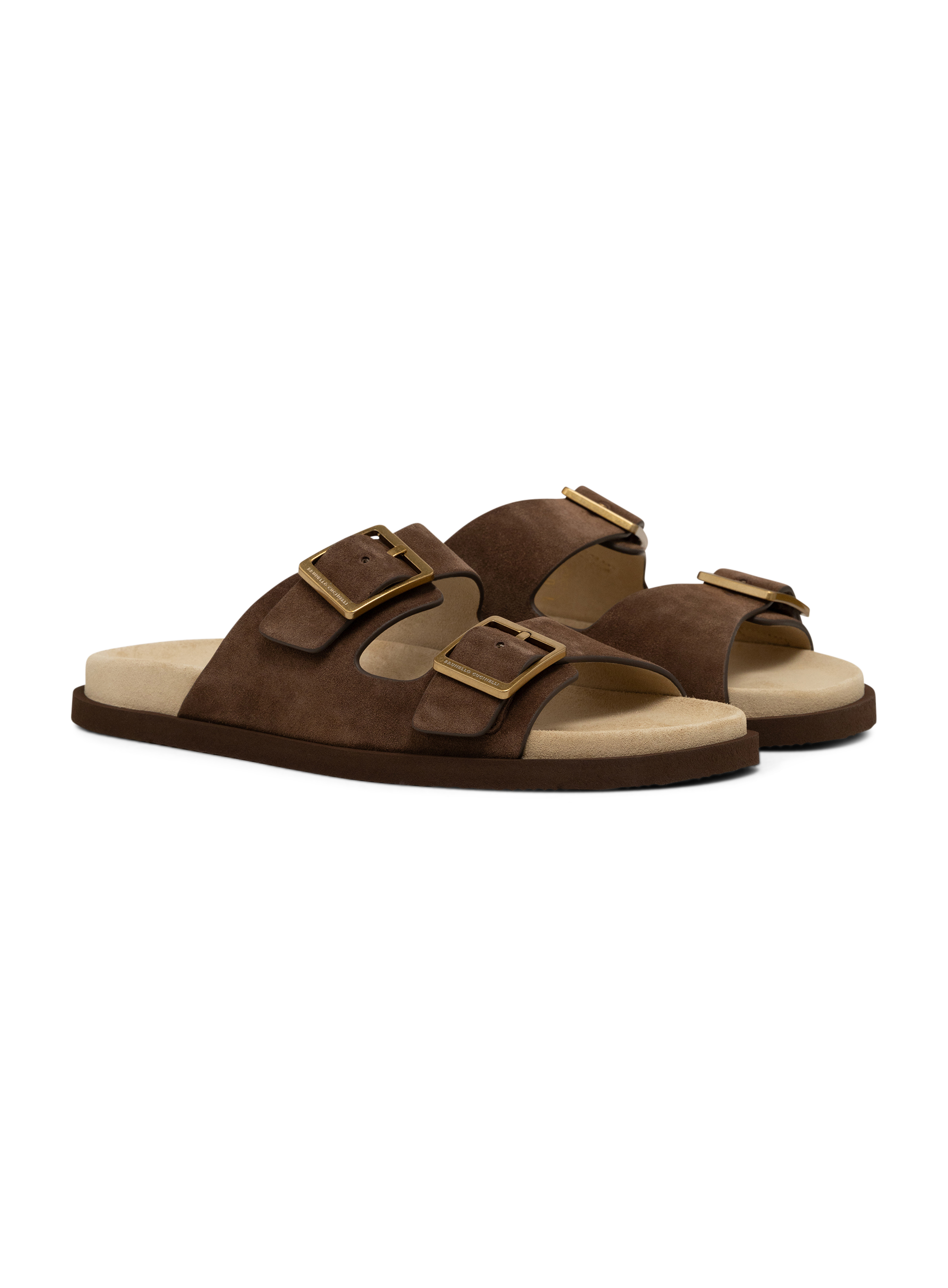Suède sandalen | Bruin