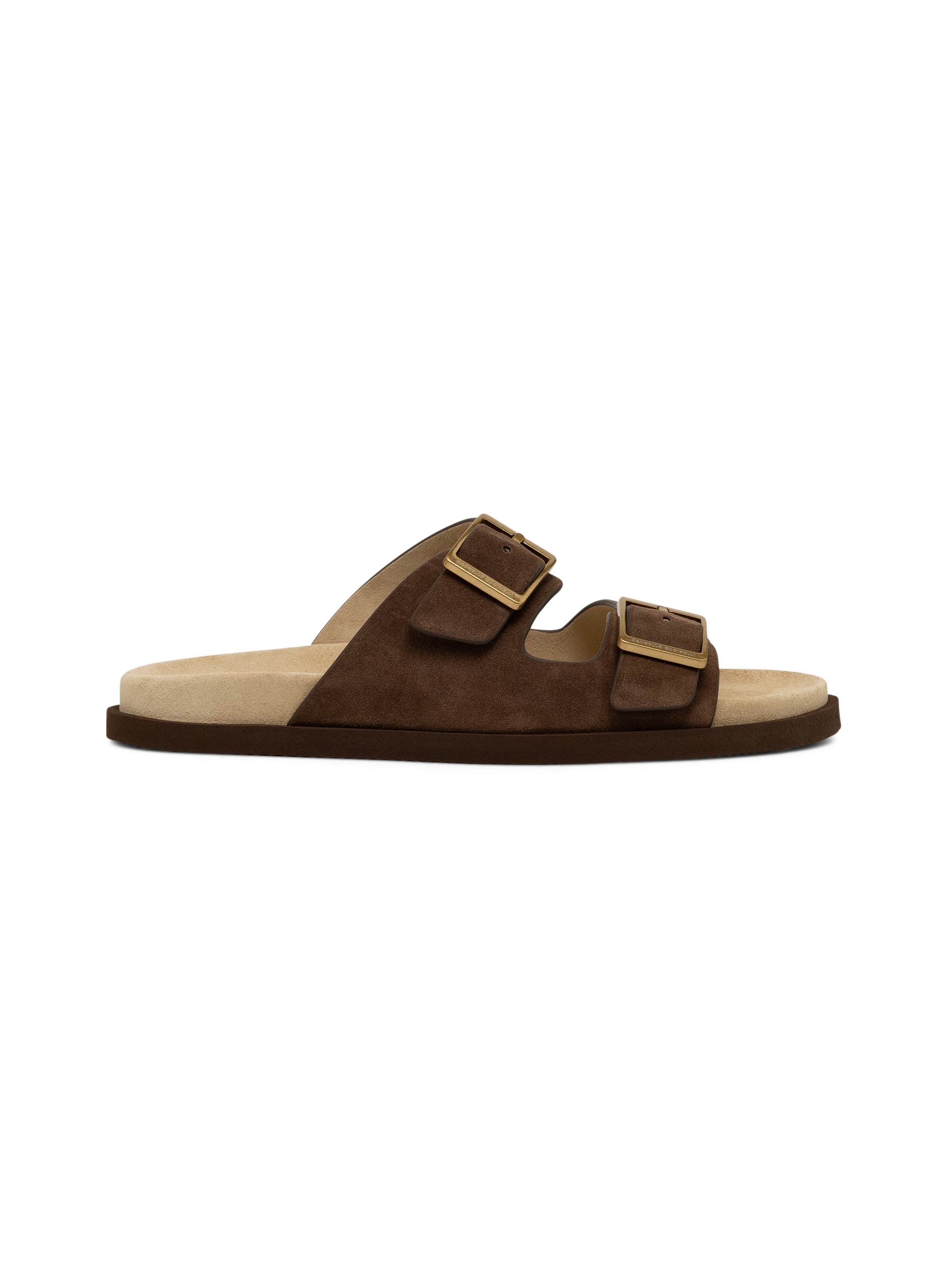 Suède sandalen | Bruin