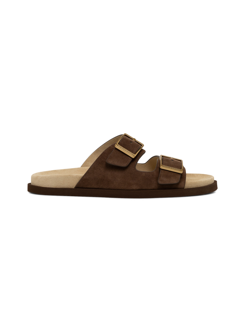 Sandalen van suède