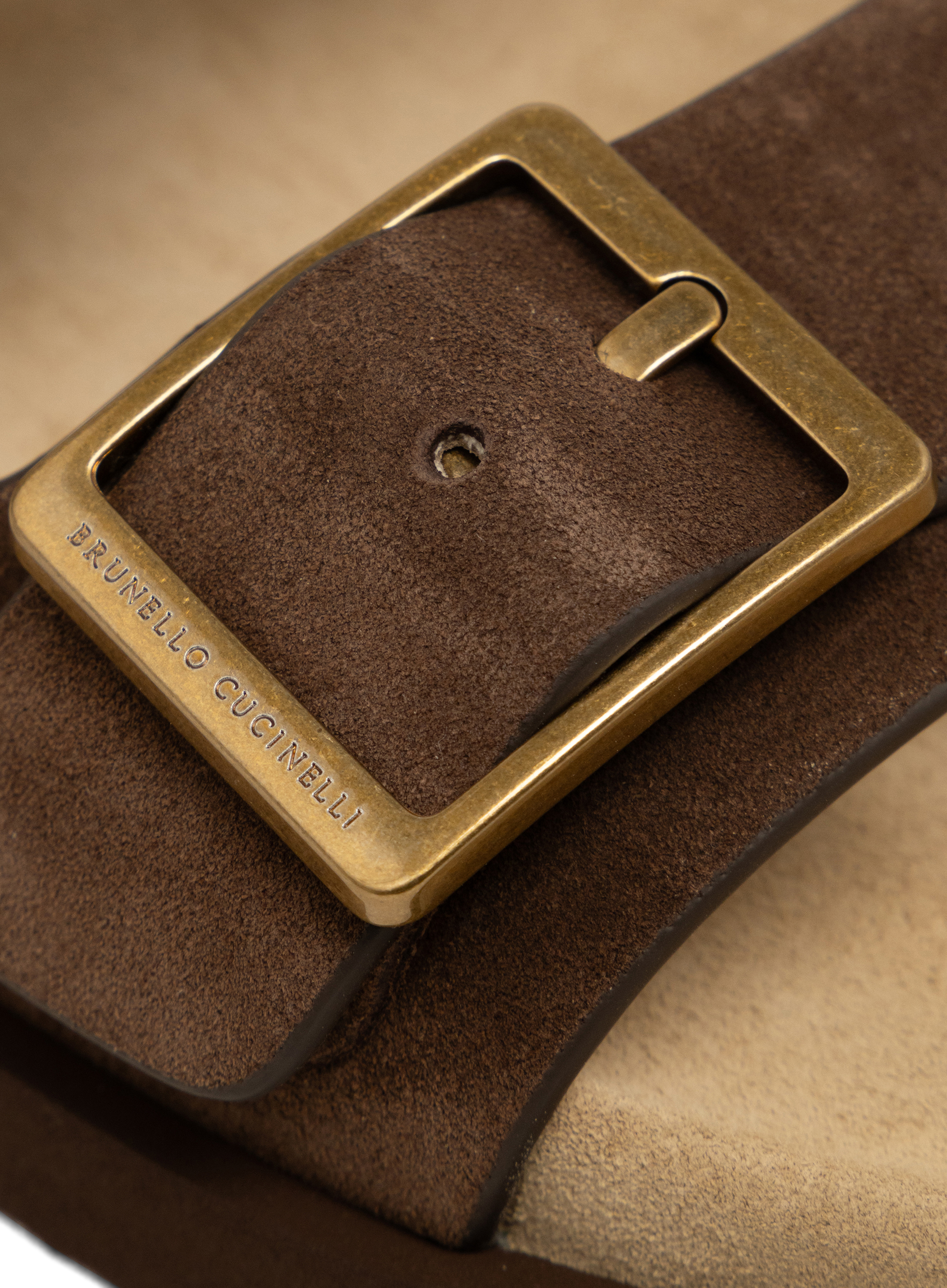 Suède sandalen | Bruin