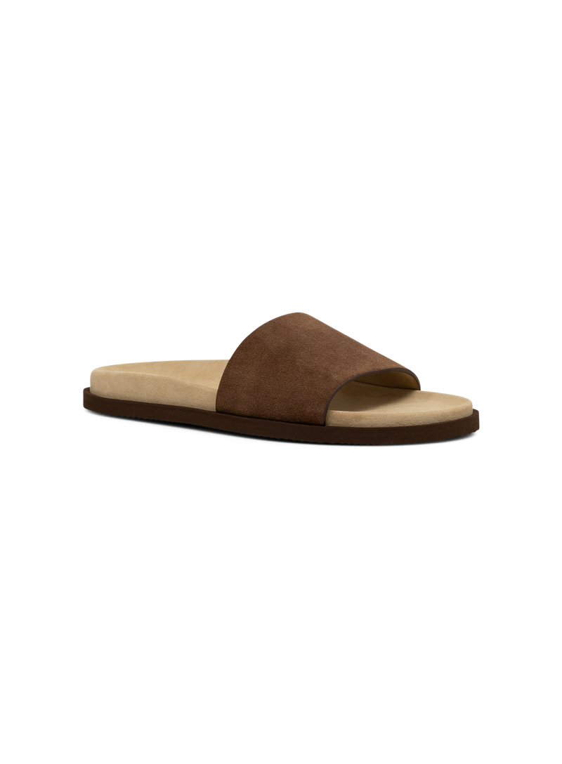 Sandalen van suède