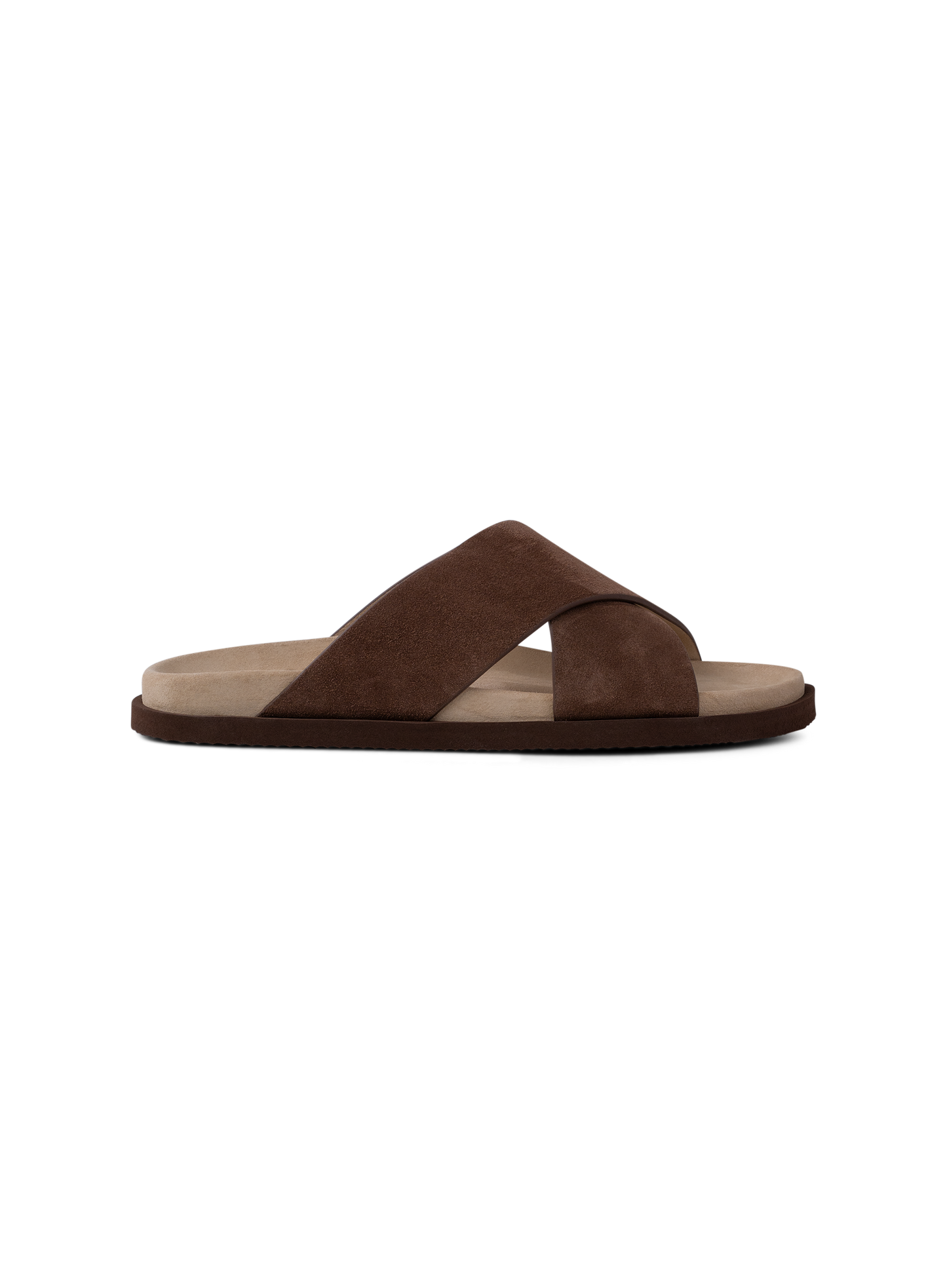Suède sandalen | Bruin